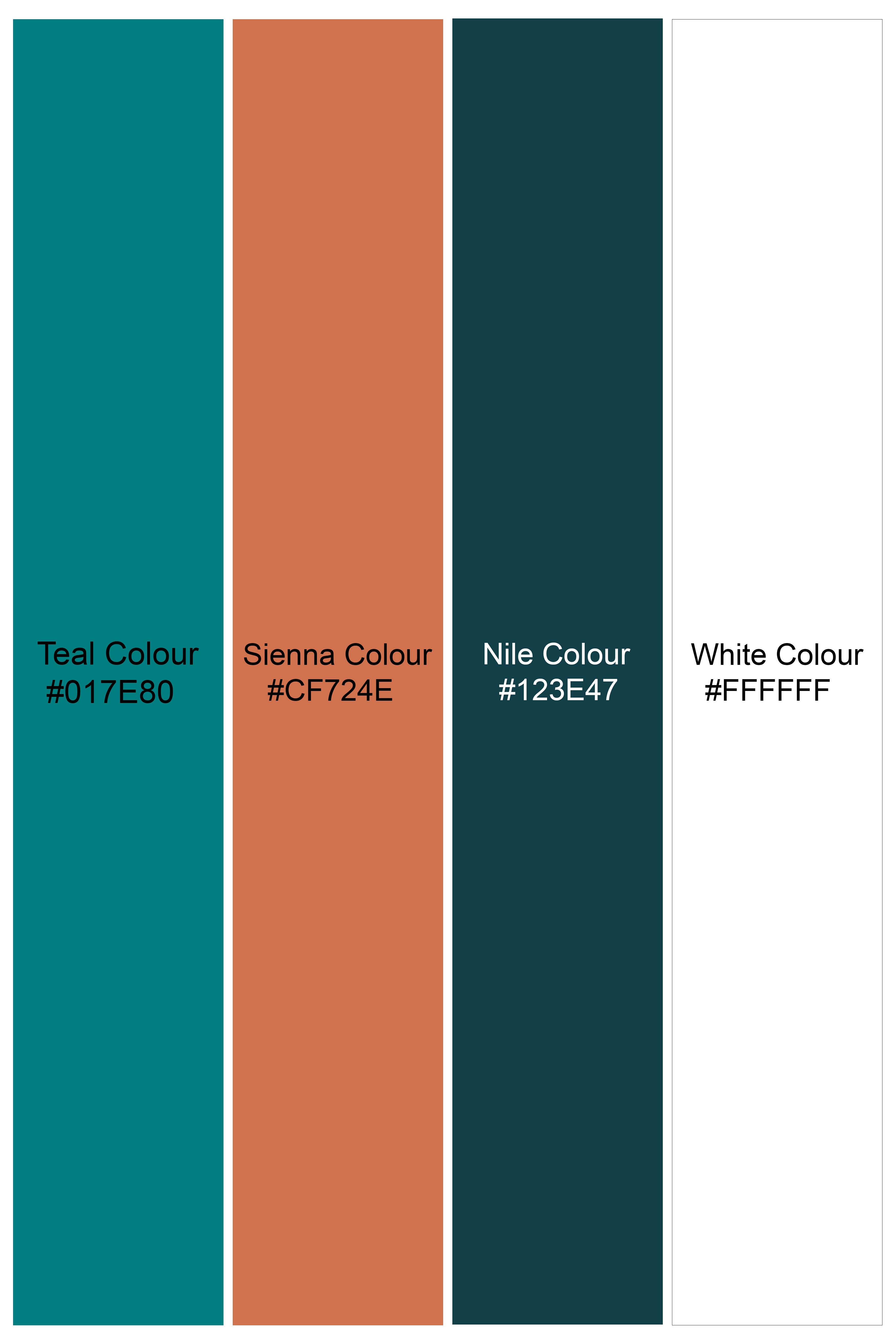 Teal Green and Bright White Multicolour Brand Elements Printed Subtle Sheen Super Soft Premium Cotton Designer Shirt 12093-38, 12093-H-38, 12093-39, 12093-H-39, 12093-40, 12093-H-40, 12093-42, 12093-H-42, 12093-44, 12093-H-44, 12093-46, 12093-H-46, 12093-48, 12093-H-48, 12093-50, 12093-H-50, 12093-52, 12093-H-52
