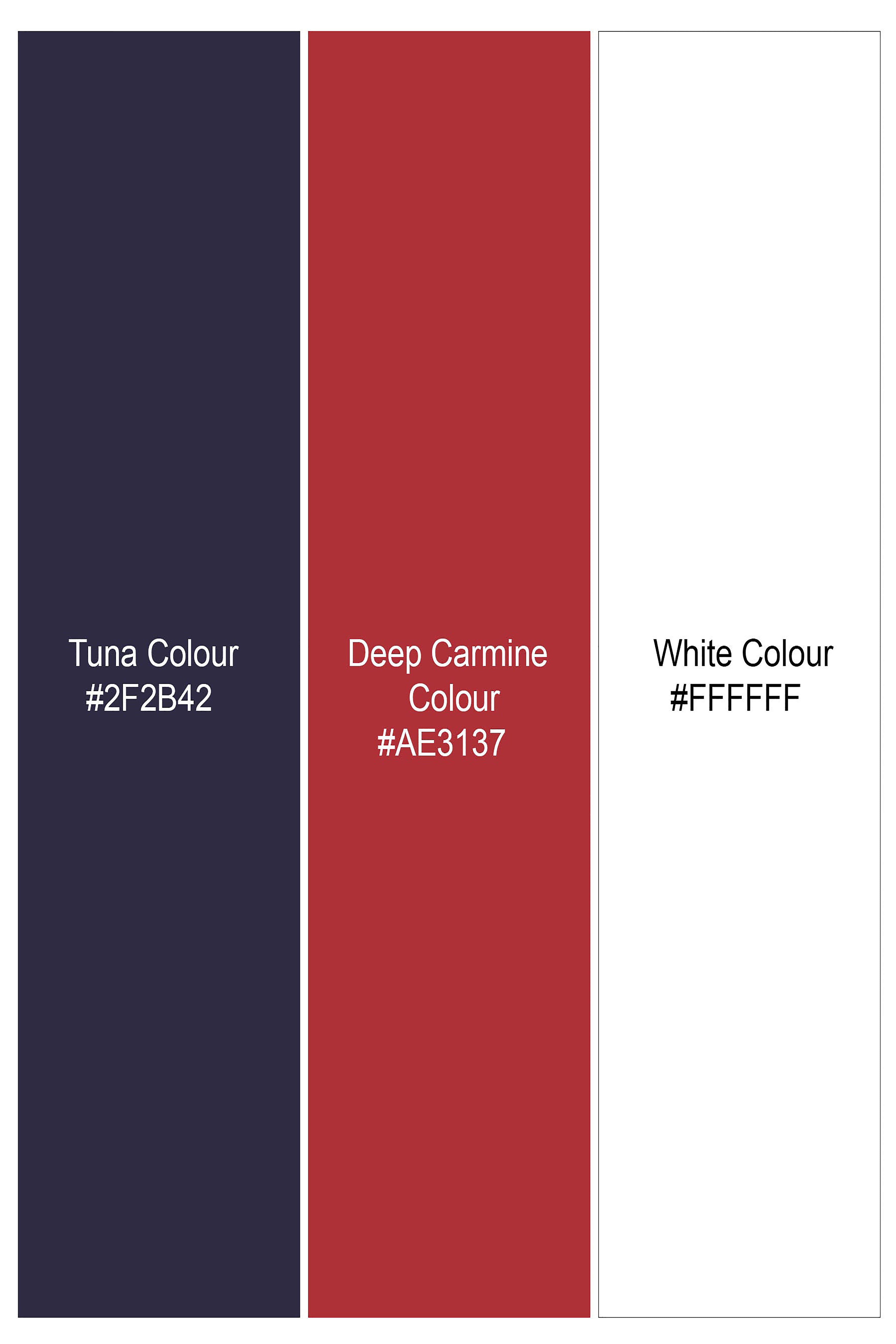 Deep Carmine Red and Tuna Blue Gingham Checkered Royal Oxford Shirt 12095-38, 12095-H-38, 12095-39, 12095-H-39, 12095-40, 12095-H-40, 12095-42, 12095-H-42, 12095-44, 12095-H-44, 12095-46, 12095-H-46, 12095-48, 12095-H-48, 12095-50, 12095-H-50, 12095-52, 12095-H-52