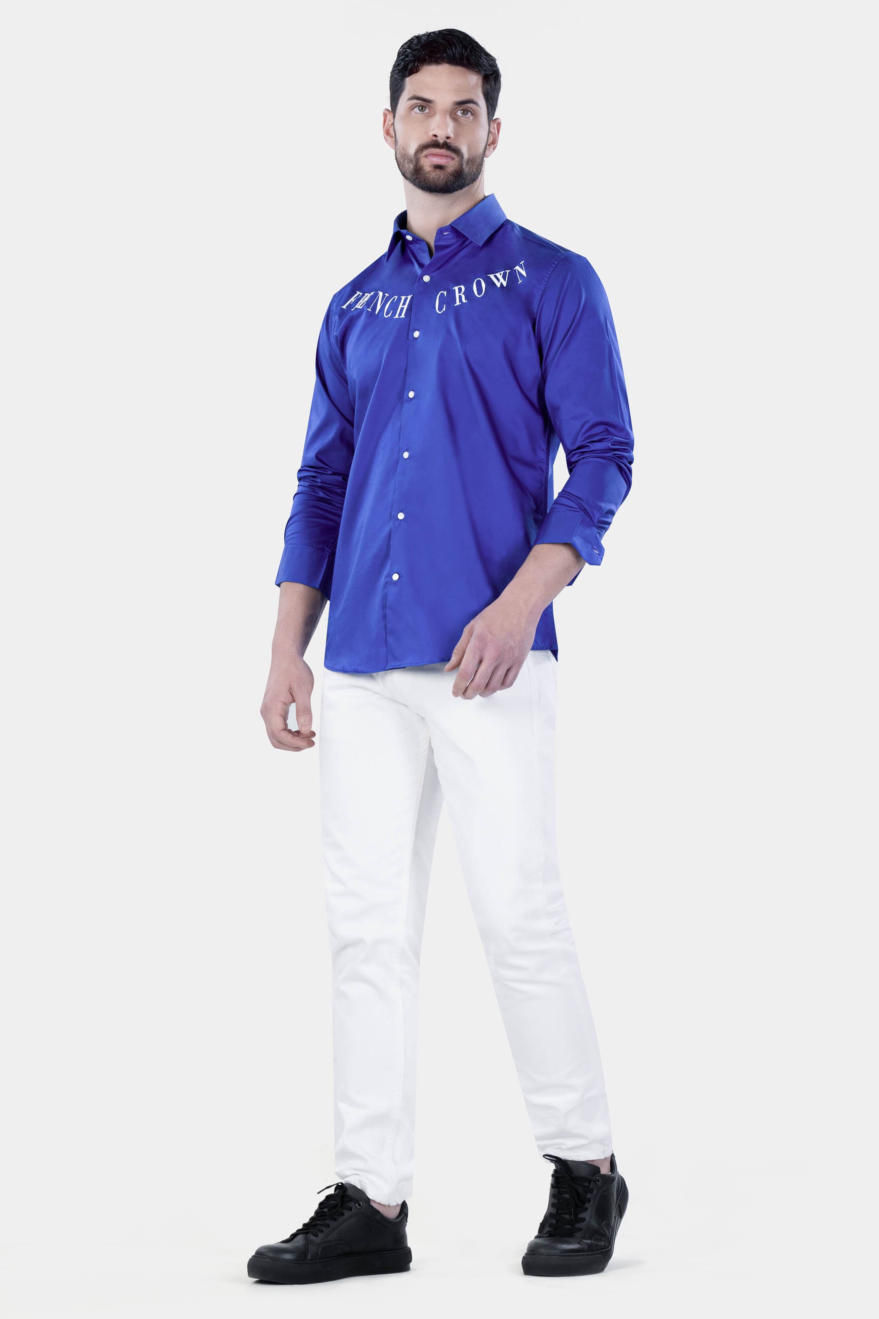 Cerulean Blue Brand Name Embroidered Subtle Sheen Super Soft Premium Cotton Designer Shirt 12102-E356-38, 12102-E356-H-38, 12102-E356-39, 12102-E356-H-39, 12102-E356-40, 12102-E356-H-40, 12102-E356-42, 12102-E356-H-42, 12102-E356-44, 12102-E356-H-44, 12102-E356-46, 12102-E356-H-46, 12102-E356-48, 12102-E356-H-48, 12102-E356-50, 12102-E356-H-50, 12102-E356-52, 12102-E356-H-52