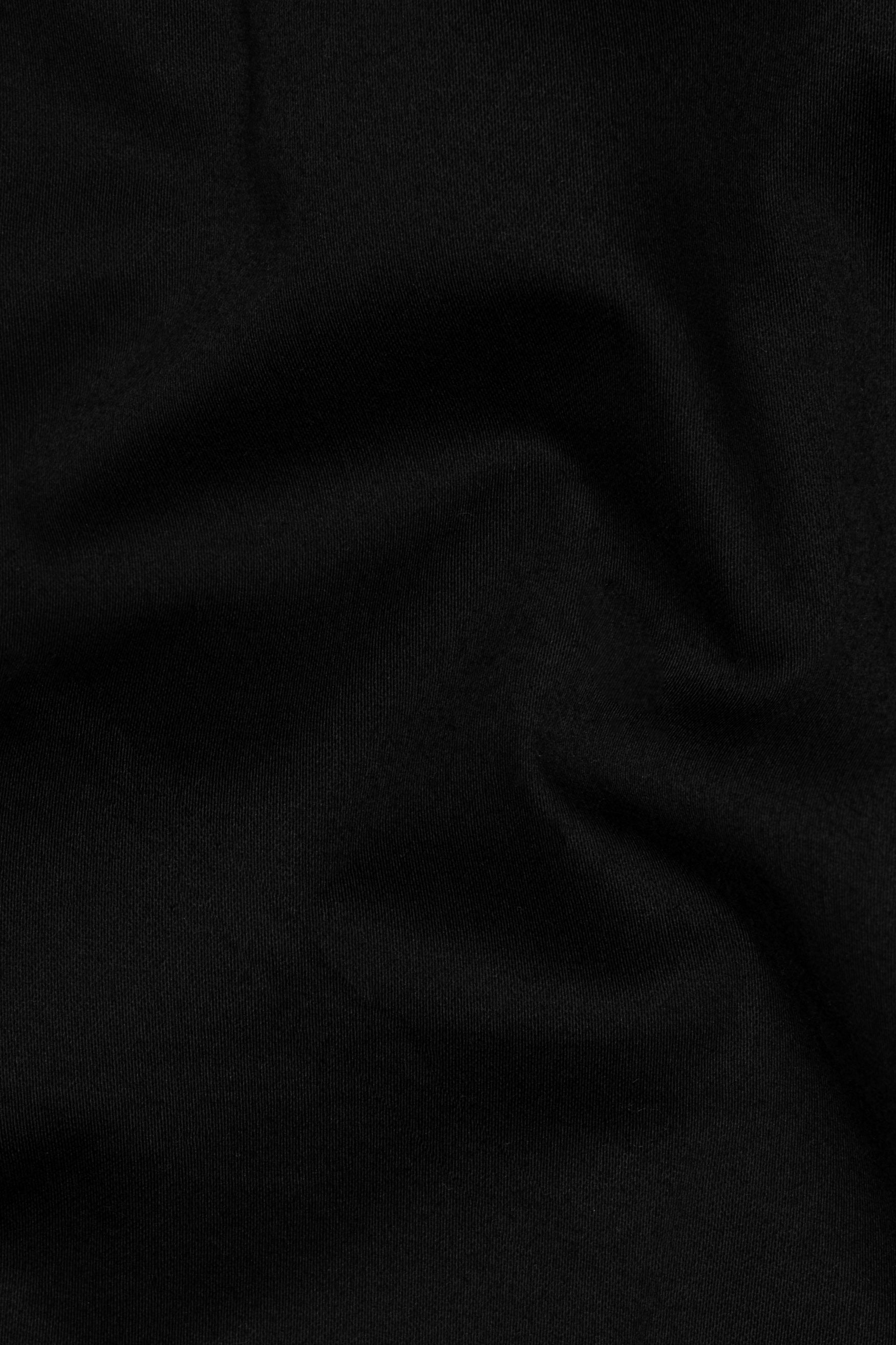 Jade Black French Crown Acronym Patchwork Premium Cotton Bomber Jacket