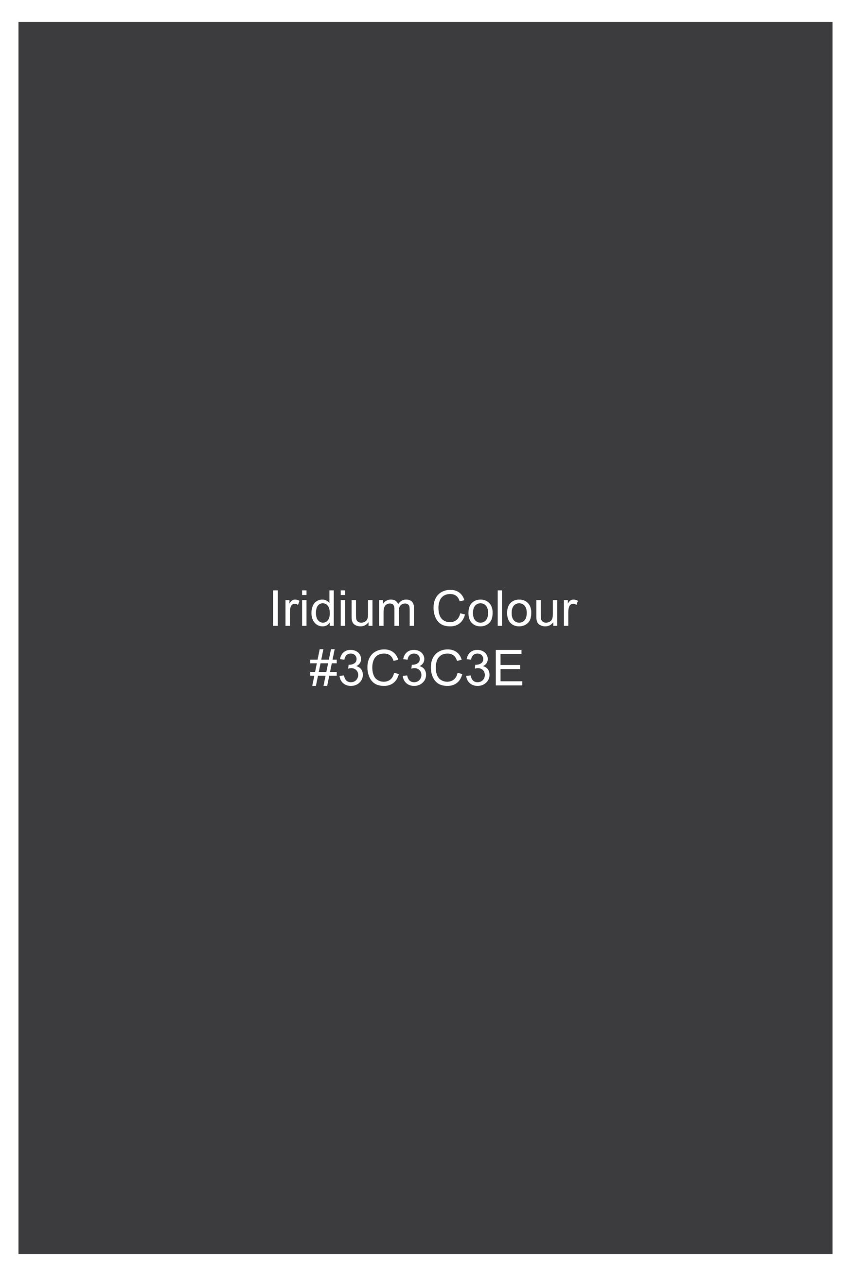 Iridium Gray Jacquard Textured Premium Giza Cotton Bomber Jacket