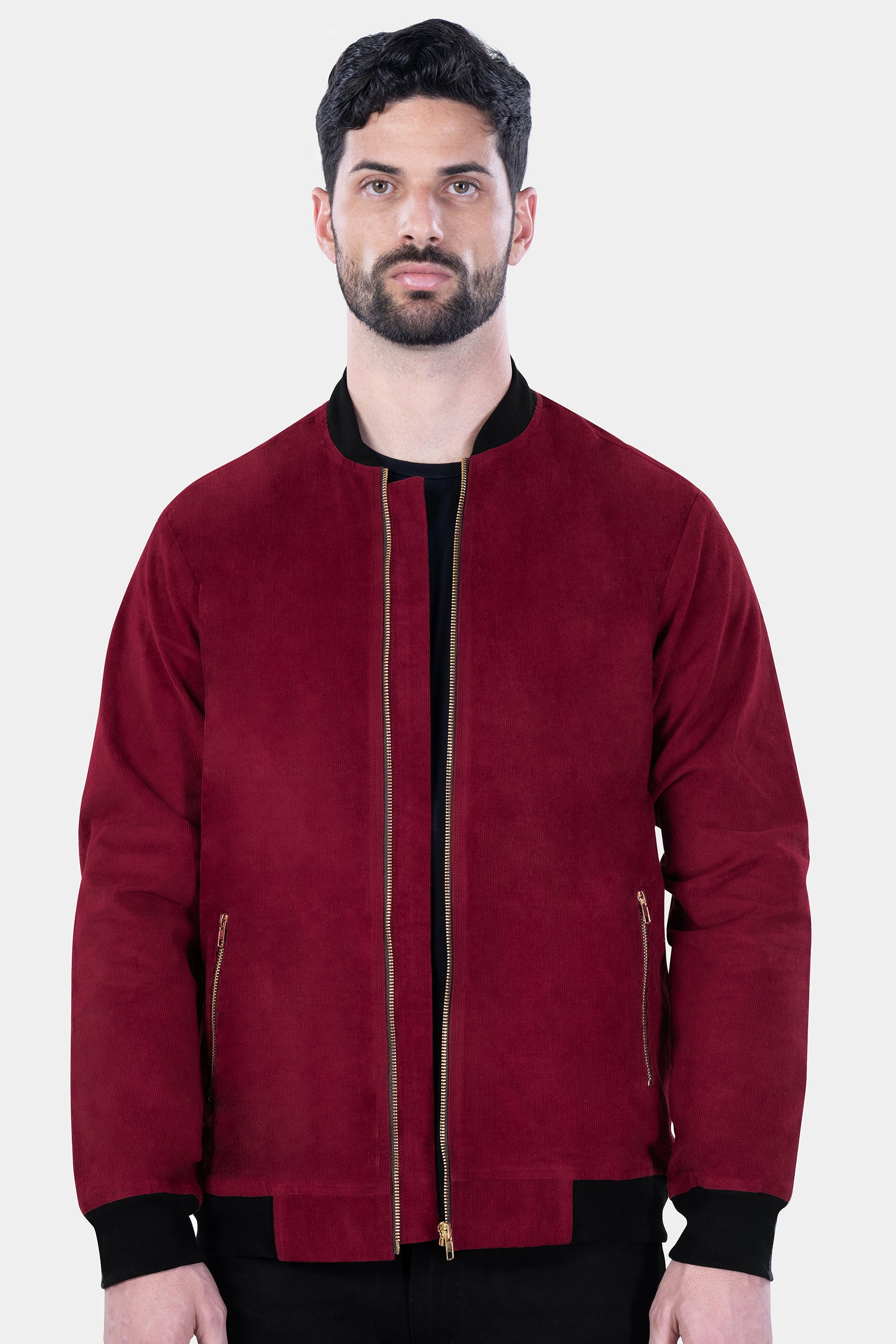 Buy FOREVER 21 Men Burgundy Back Embroidered Bomber - Jackets for Men  2362829 | Myntra