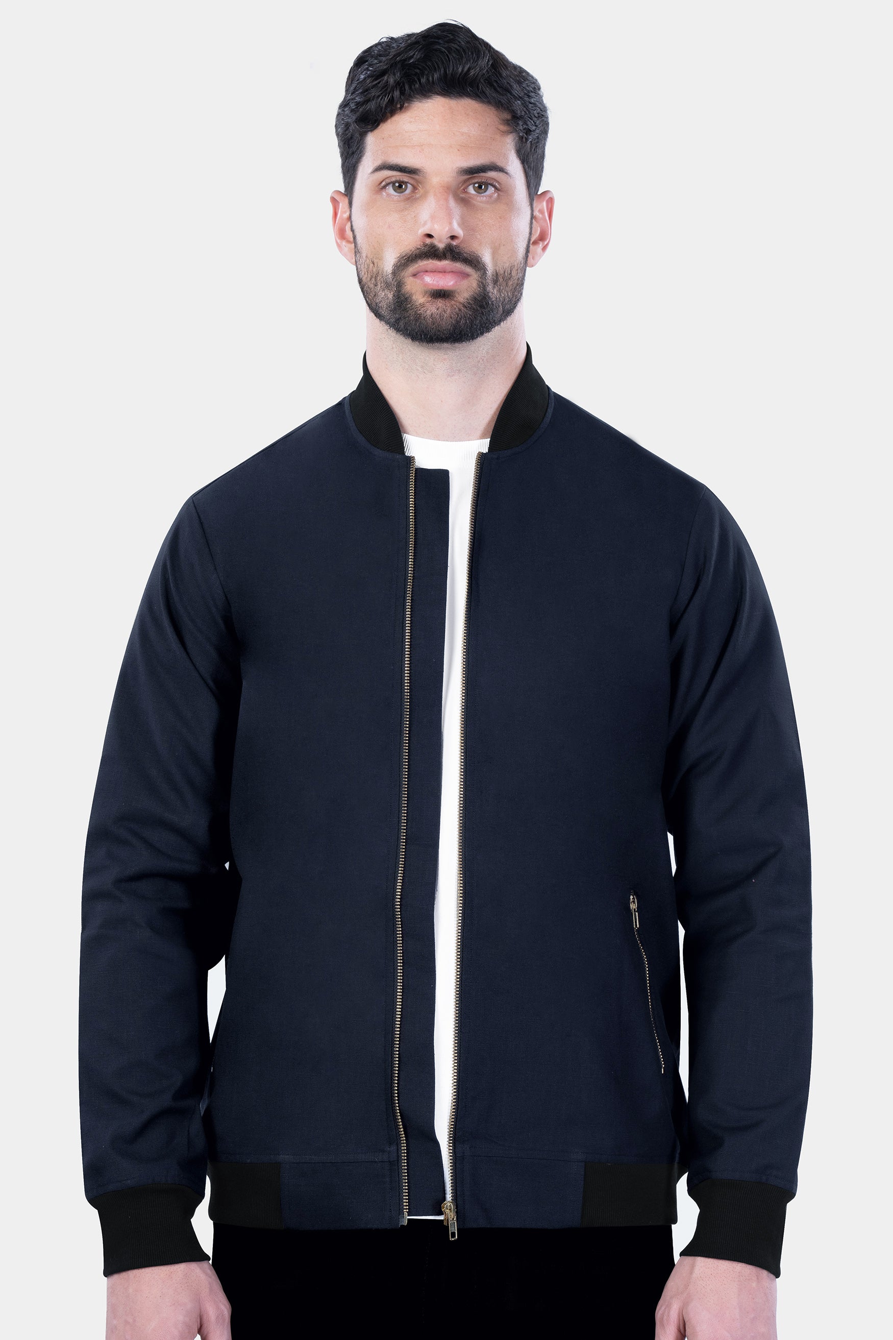 Buy U.S. POLO ASSN. Men Dark Grey Solid Stand Collar Bomber Jacket at  Amazon.in