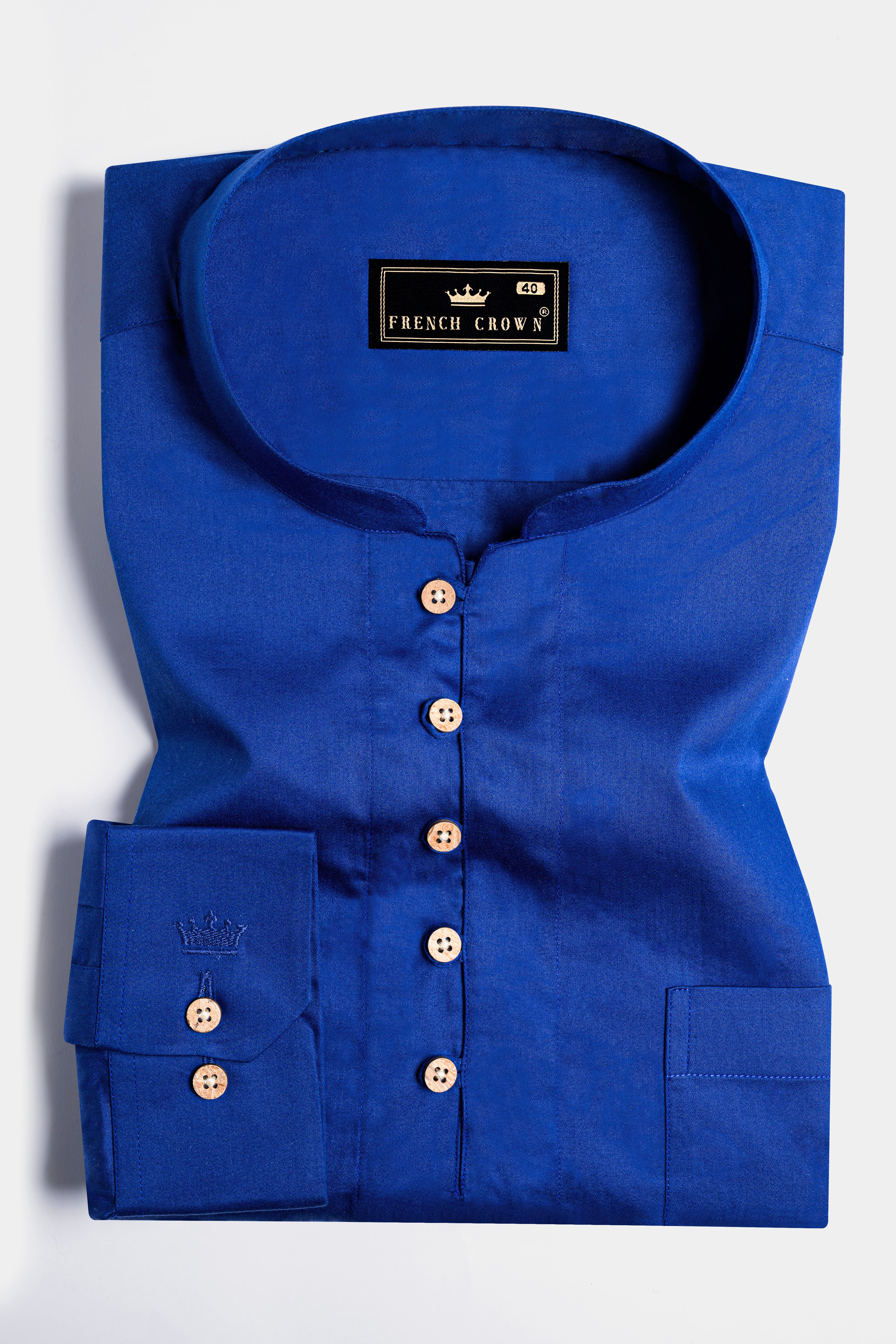 Torea Blue Subtle Sheen Super Soft Premium Cotton Kurta Shirt  12189-KS-38, 12189-KS-H-38, 12189-KS-39, 12189-KS-H-39, 12189-KS-40, 12189-KS-H-40, 12189-KS-42, 12189-KS-H-42, 12189-KS-44, 12189-KS-H-44, 12189-KS-46, 12189-KS-H-46, 12189-KS-48, 12189-KS-H-48, 12189-KS-50, 12189-KS-H-50, 12189-KS-52, 12189-KS-H-52