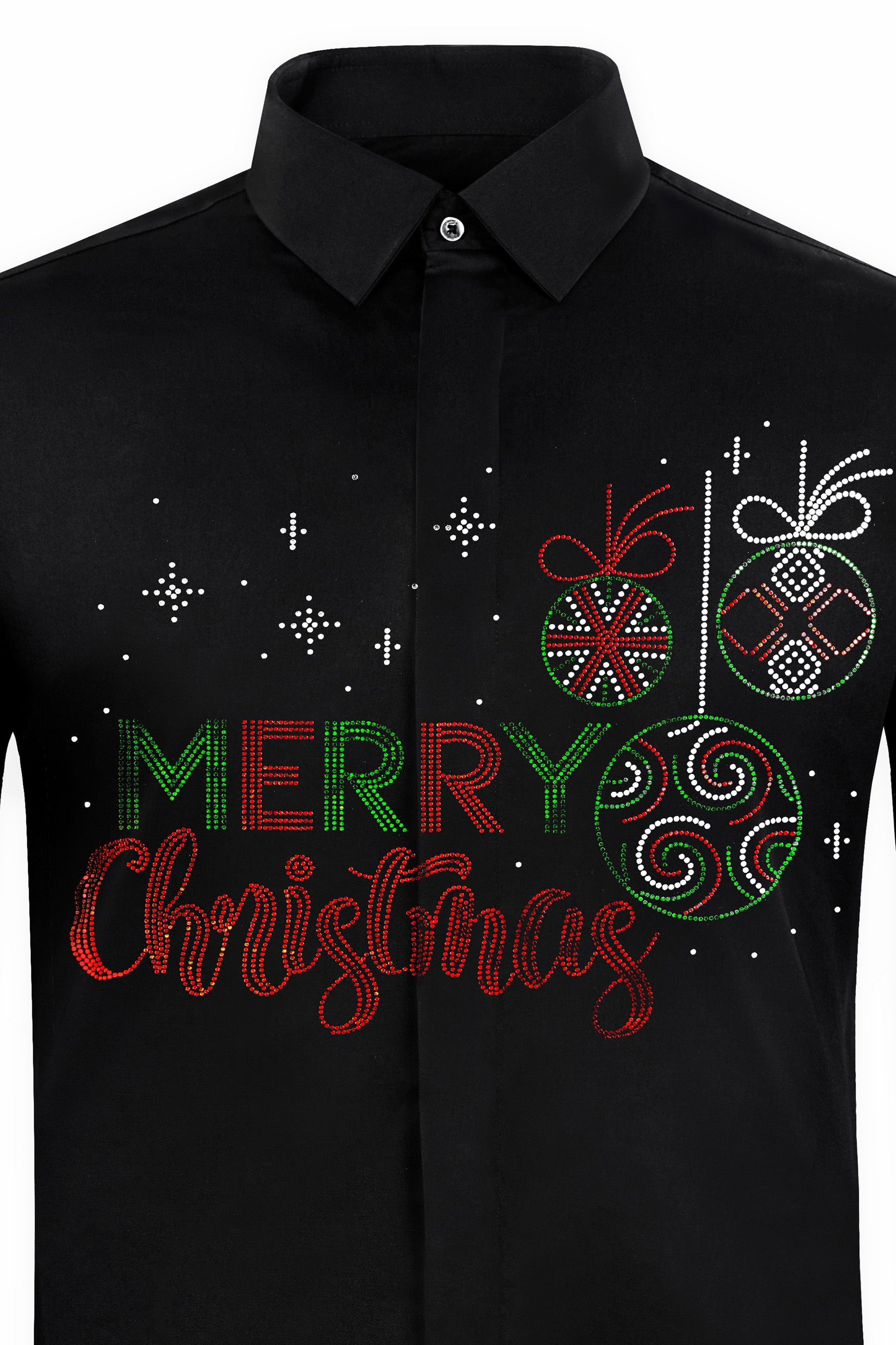 Jade Black Merry Christmas Hotfix Subtle Sheen Super Soft Premium Cotton Designer Shirt 12261-BLK-P782-38, 12261-BLK-P782-H-38, 12261-BLK-P782-39, 12261-BLK-P782-H-39, 12261-BLK-P782-40, 12261-BLK-P782-H-40, 12261-BLK-P782-42, 12261-BLK-P782-H-42, 12261-BLK-P782-44, 12261-BLK-P782-H-44, 12261-BLK-P782-46, 12261-BLK-P782-H-46, 12261-BLK-P782-48, 12261-BLK-P782-H-48, 12261-BLK-P782-50, 12261-BLK-P782-H-50, 12261-BLK-P782-52, 12261-BLK-P782-H-52