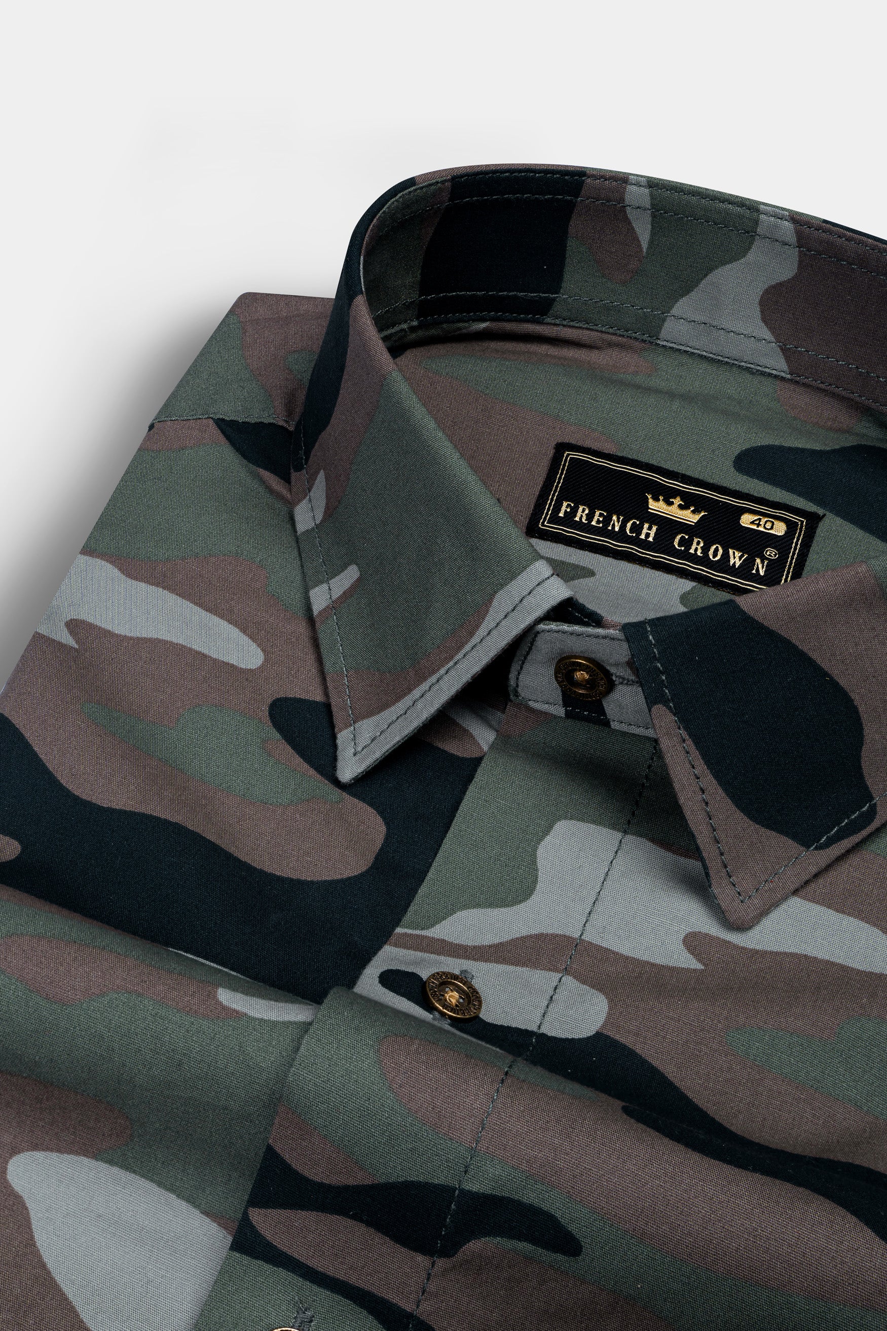 Camo oxford outlet shirt