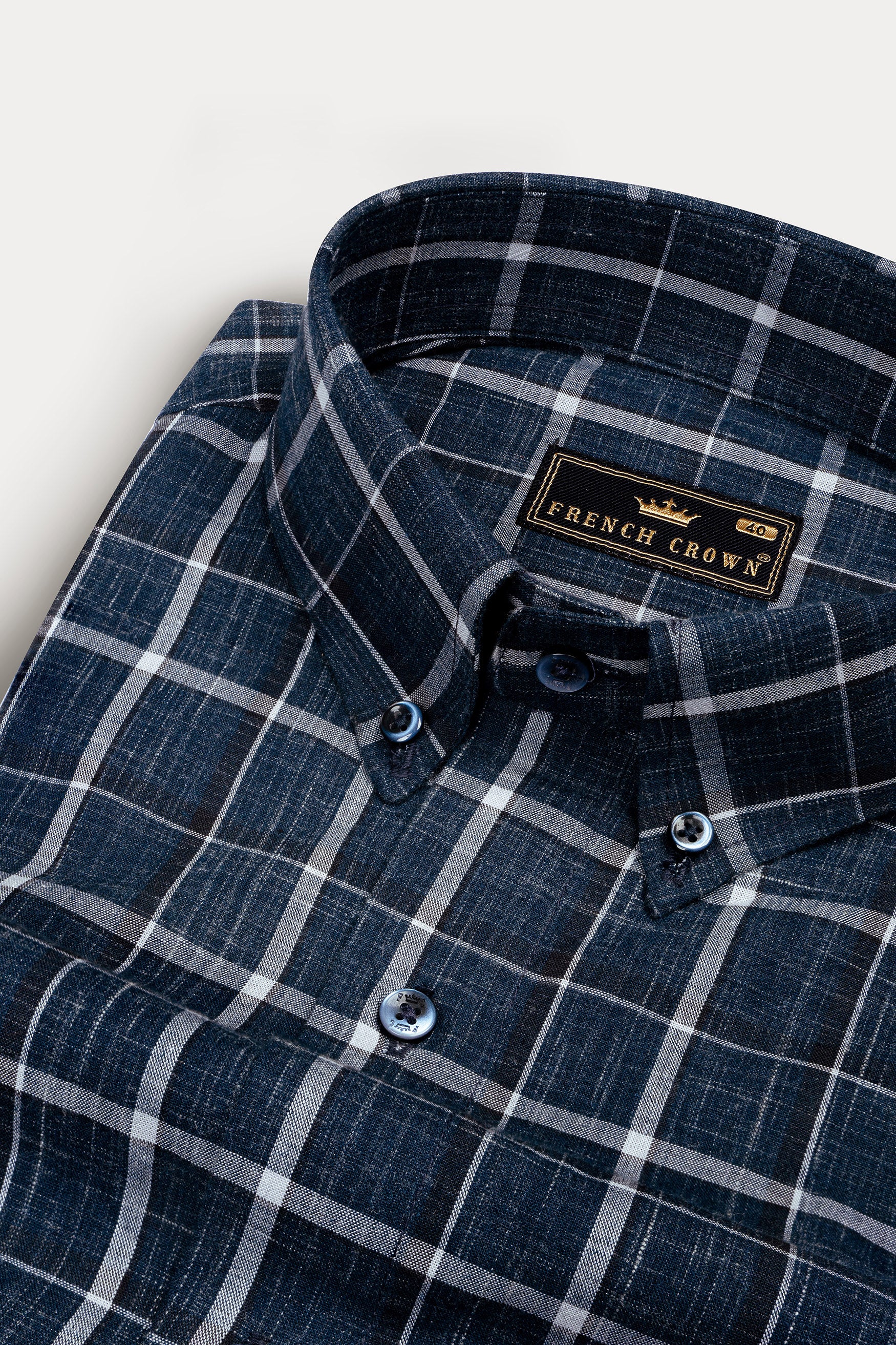 Cloud Burst Blue and Jade Black Formal / Casual Checks-Plaid