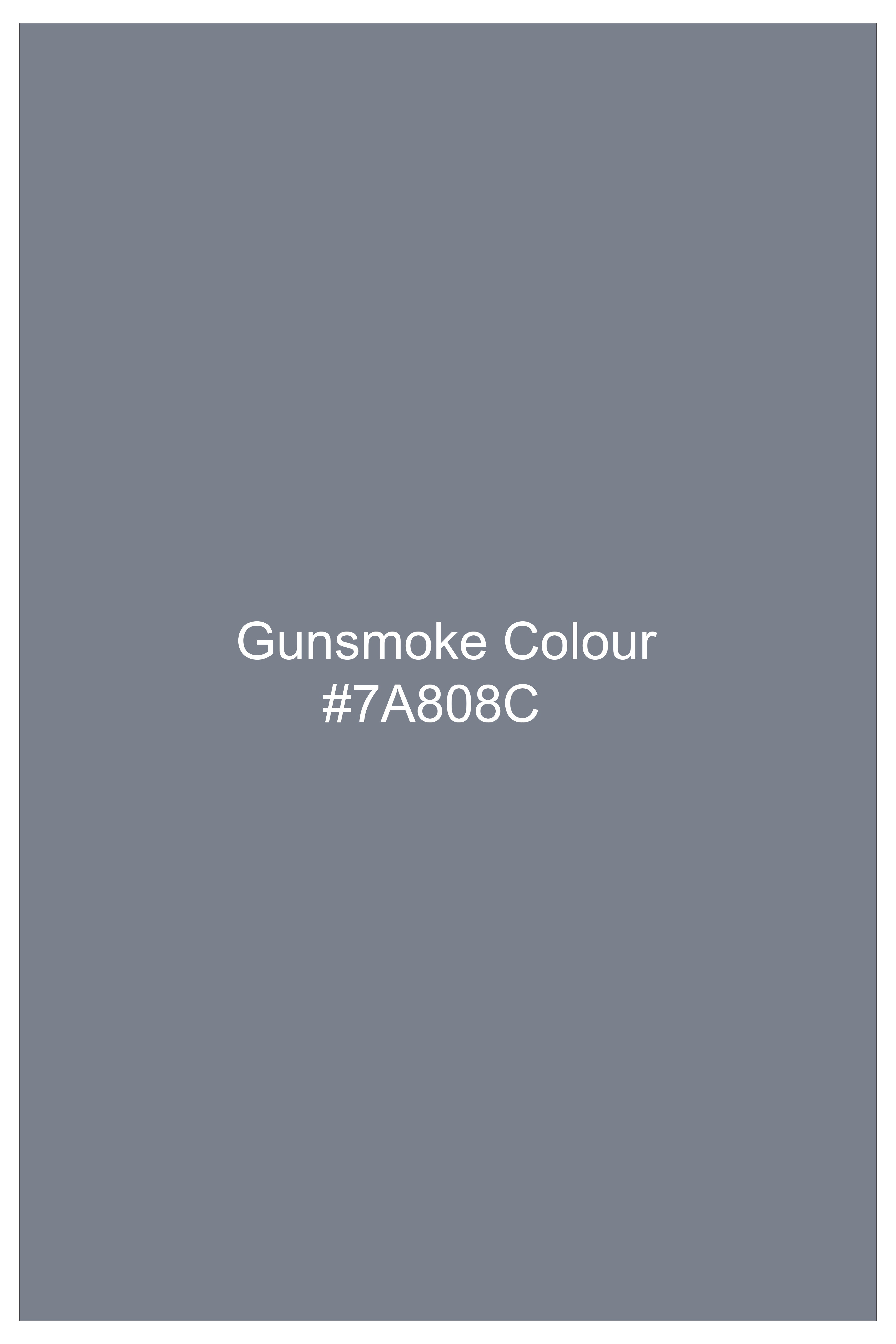 Gunsmoke Gray Dobby Textured Premium Giza Cotton Shirt