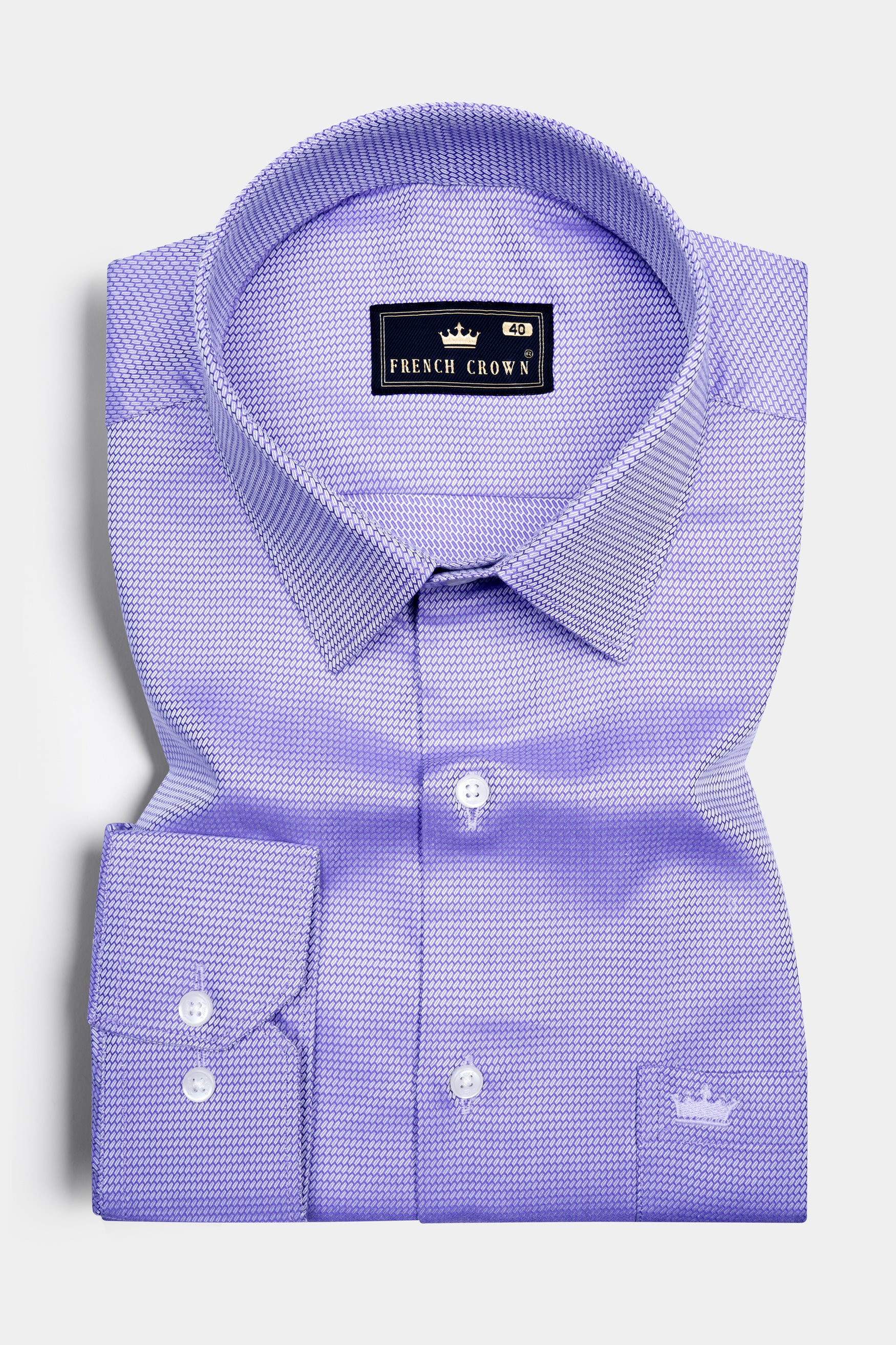 True Lavender Dobby Textured Premium Giza Cotton Shirt 12405-38, 12405-H-38, 12405-39, 12405-H-39, 12405-40, 12405-H-40, 12405-42, 12405-H-42, 12405-44, 12405-H-44, 12405-46, 12405-H-46, 12405-48, 12405-H-48, 12405-50, 12405-H-50, 12405-52, 12405-H-52