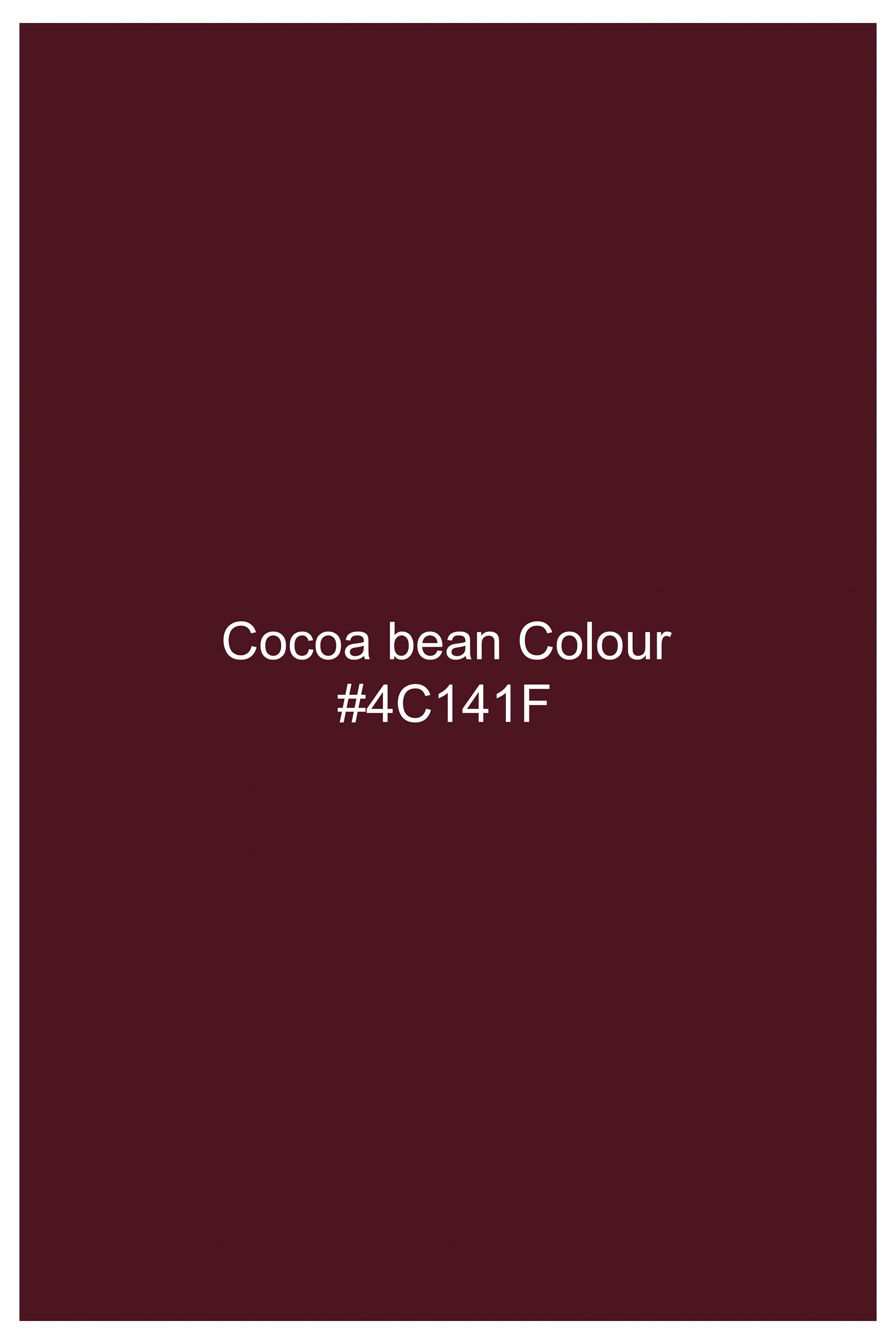 Cocoa Bean Brown Flannel Heavyweight Designer Overshirt/shacket