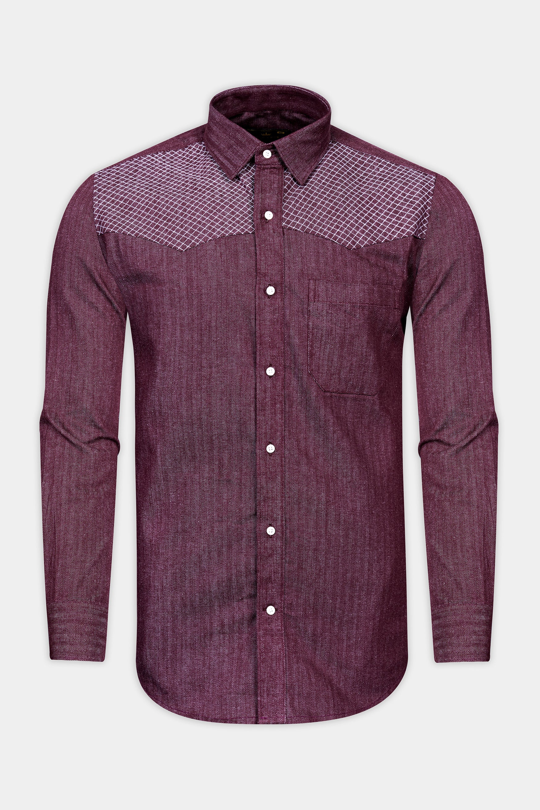 Wine Berry Red Heavyweight Herringbone Striped Premium Cotton Designer Overshirt/shacket 12438-OS-D79-38, 12438-OS-D79-H-38, 12438-OS-D79-39, 12438-OS-D79-H-39, 12438-OS-D79-40, 12438-OS-D79-H-40, 12438-OS-D79-42, 12438-OS-D79-H-42, 12438-OS-D79-44, 12438-OS-D79-H-44, 12438-OS-D79-46, 12438-OS-D79-H-46, 12438-OS-D79-48, 12438-OS-D79-H-48, 12438-OS-D79-50, 12438-OS-D79-H-50, 12438-OS-D79-52, 12438-OS-D79-H-52