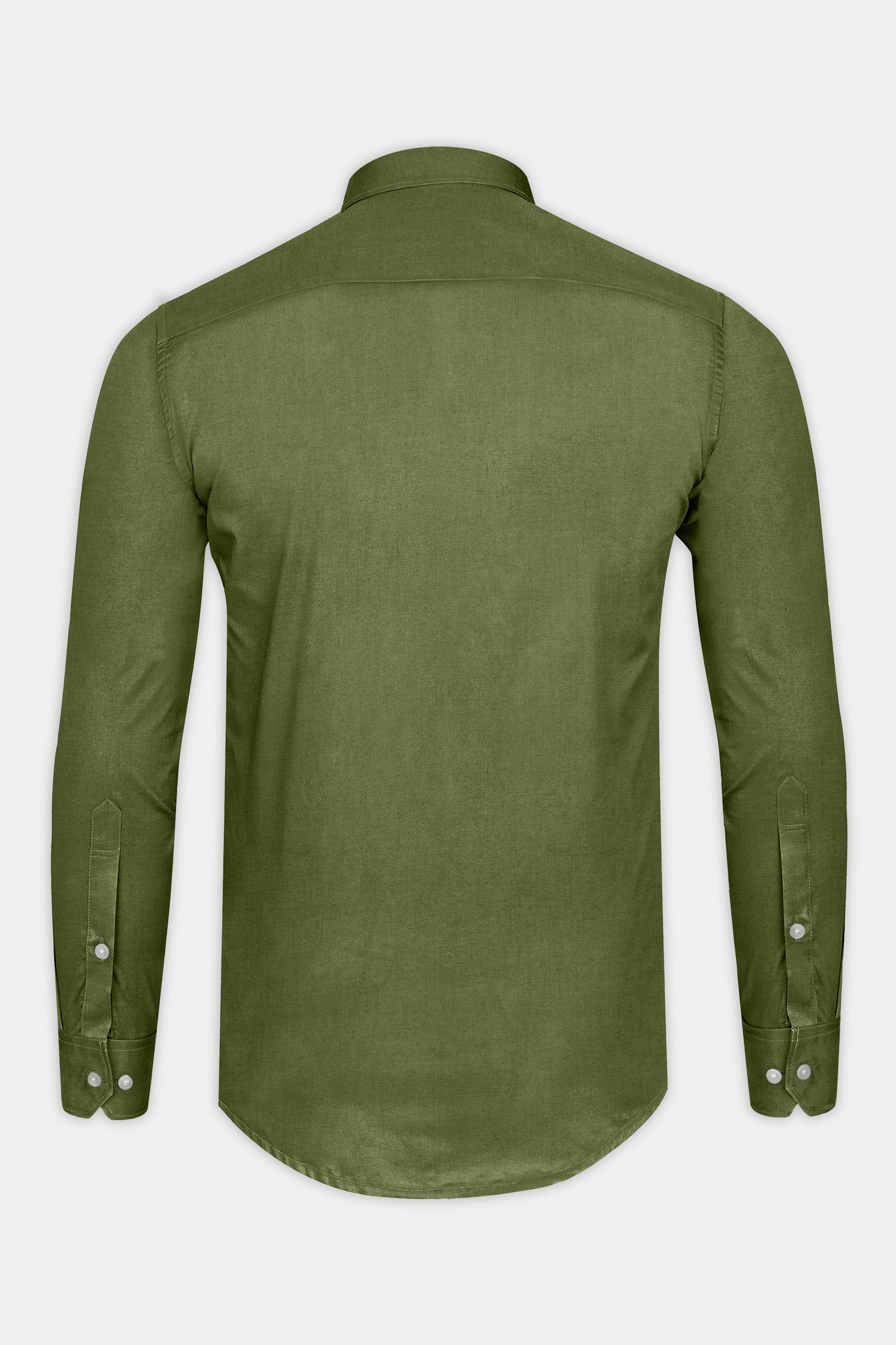 Hemlock Green Textured Luxurious Linen Shirt