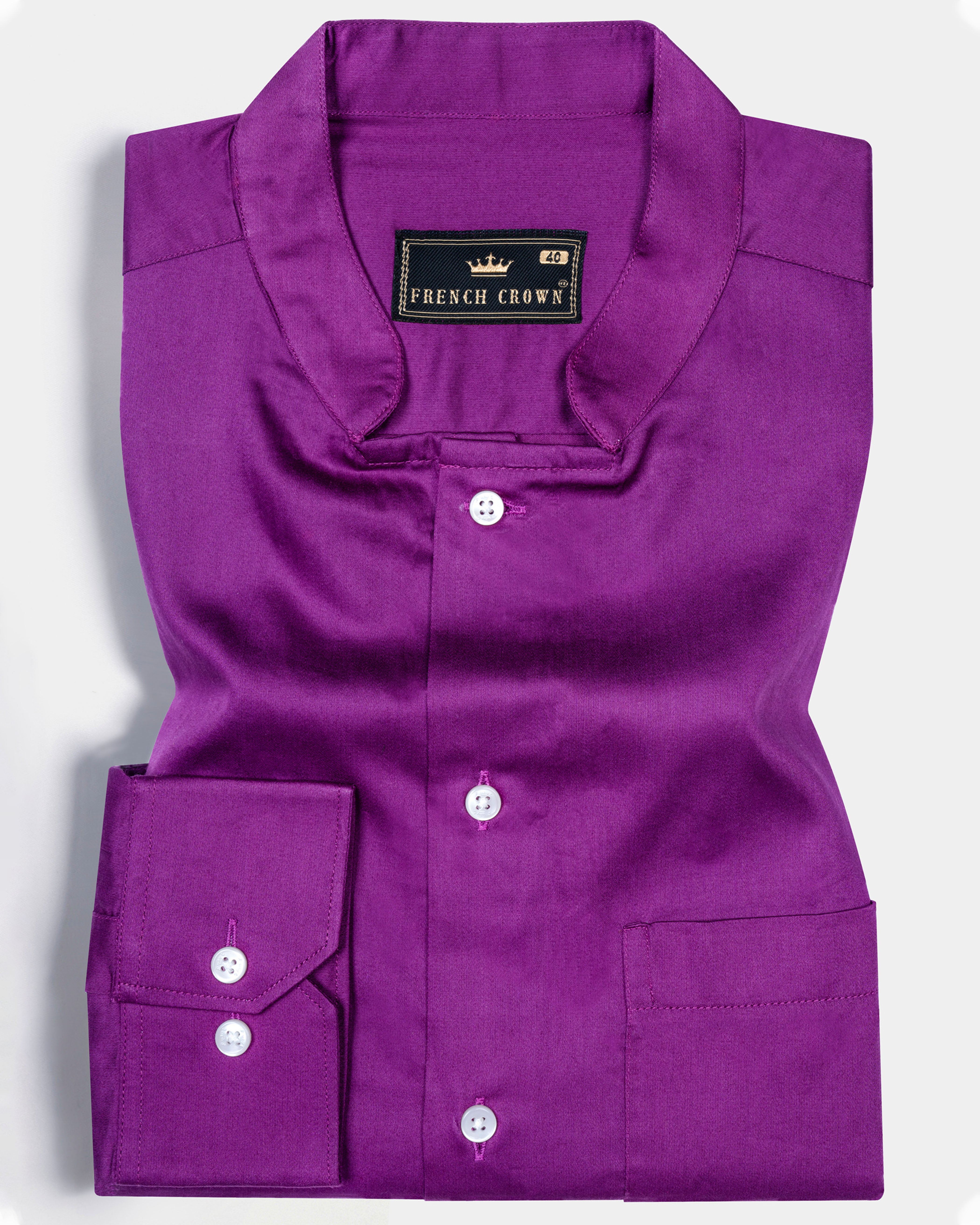 Eminence Purple Super Soft Premium Cotton Designer Shirt