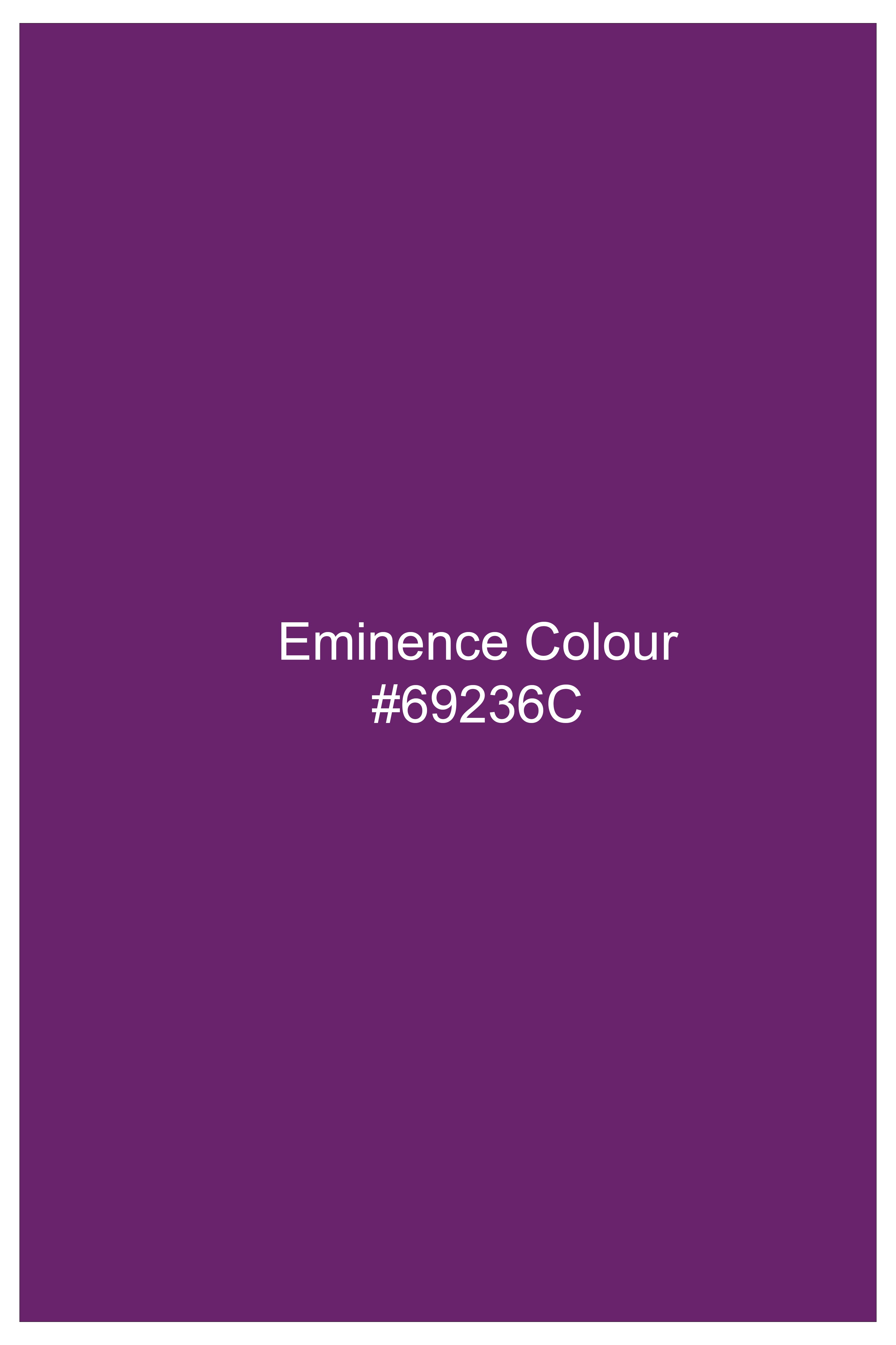 Eminence Purple Super Soft Premium Cotton Designer Shirt