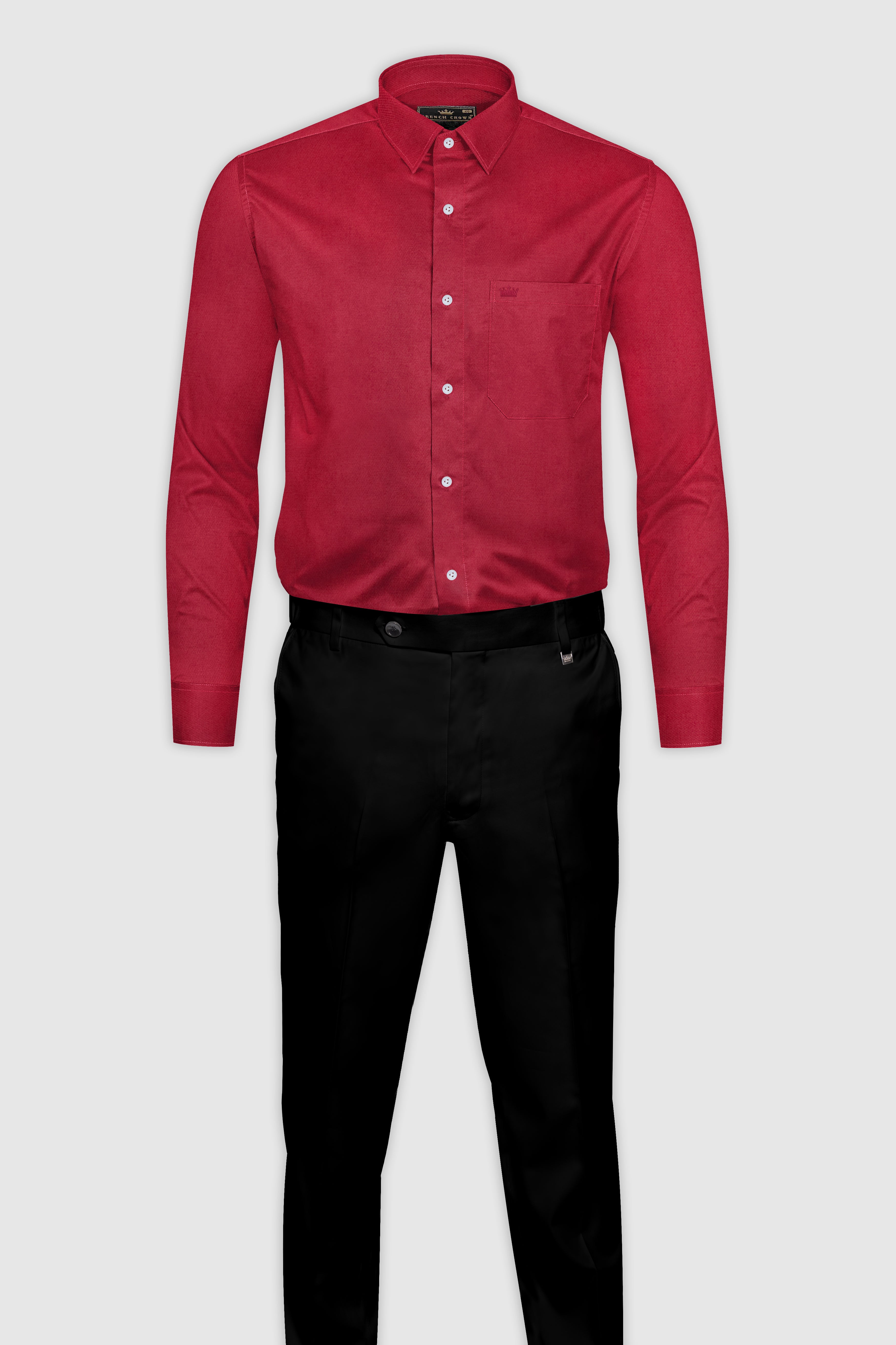 Stiletto Red Royal Oxford Cotton Shirt 12532-38,  12532-H-38,  12532-39,  12532-H-39,  12532-40,  12532-H-40,  12532-42,  12532-H-42,  12532-44,  12532-H-44,  12532-46,  12532-H-46,  12532-48,  12532-H-48,  12532-50,  12532-H-50,  12532-52,  12532-H-52