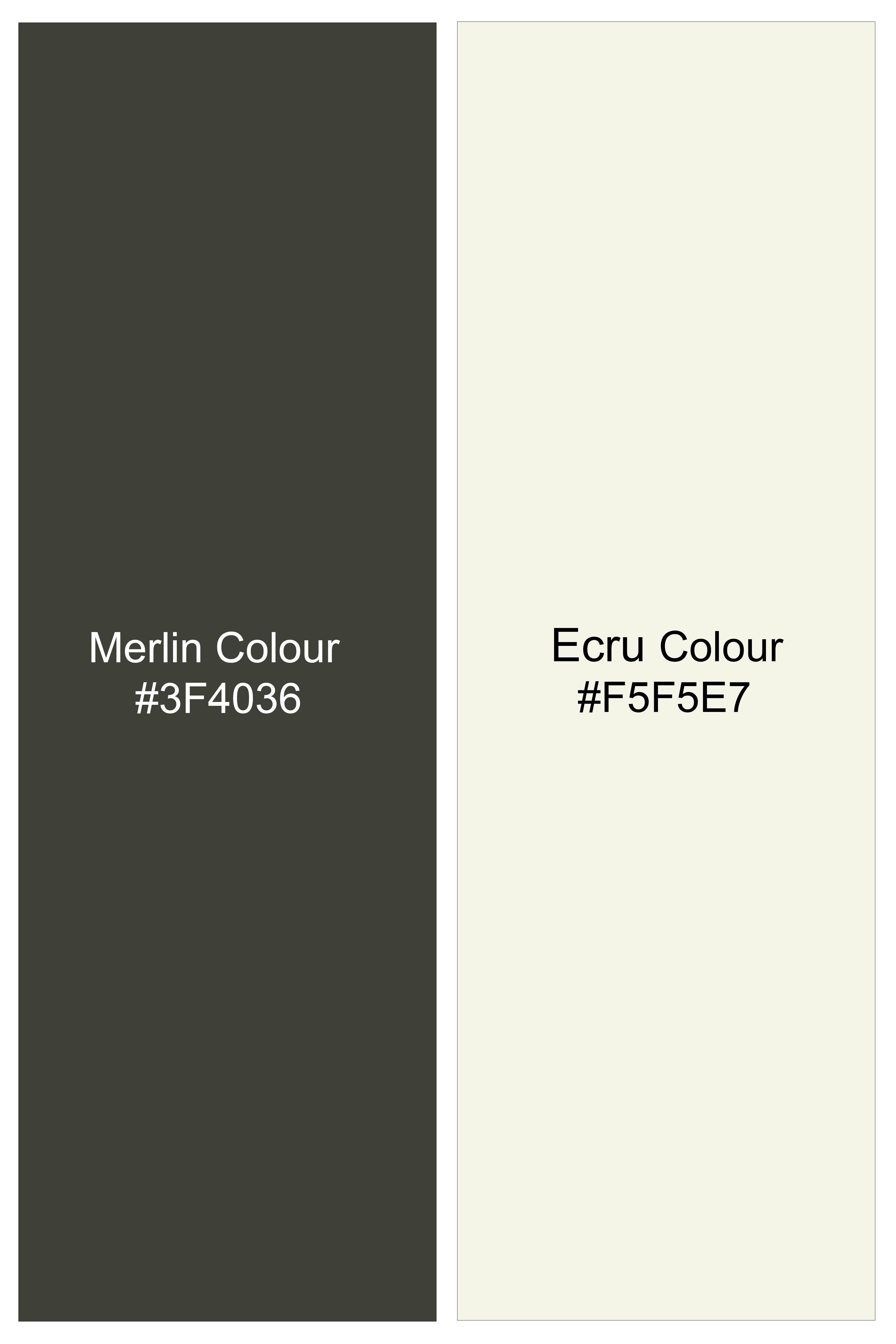Merlin Green Checks Plaid Twill Premium Cotton Shirt