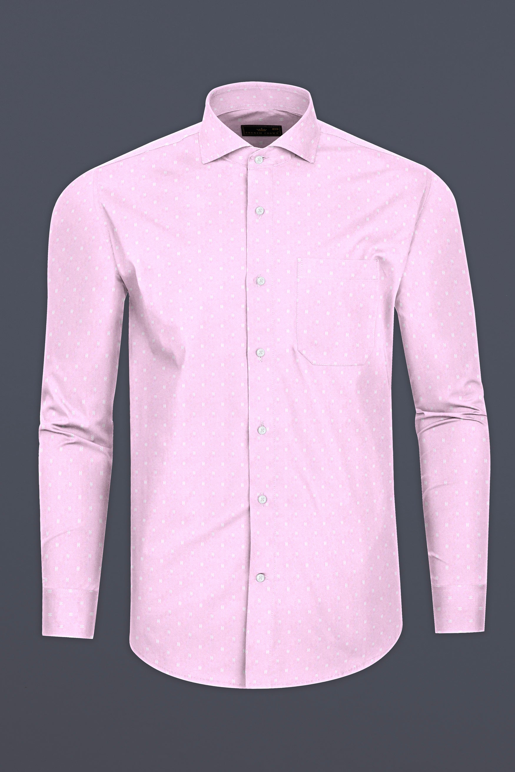 Pastel Pink Dobby textured Premium Giza Cotton Shirt