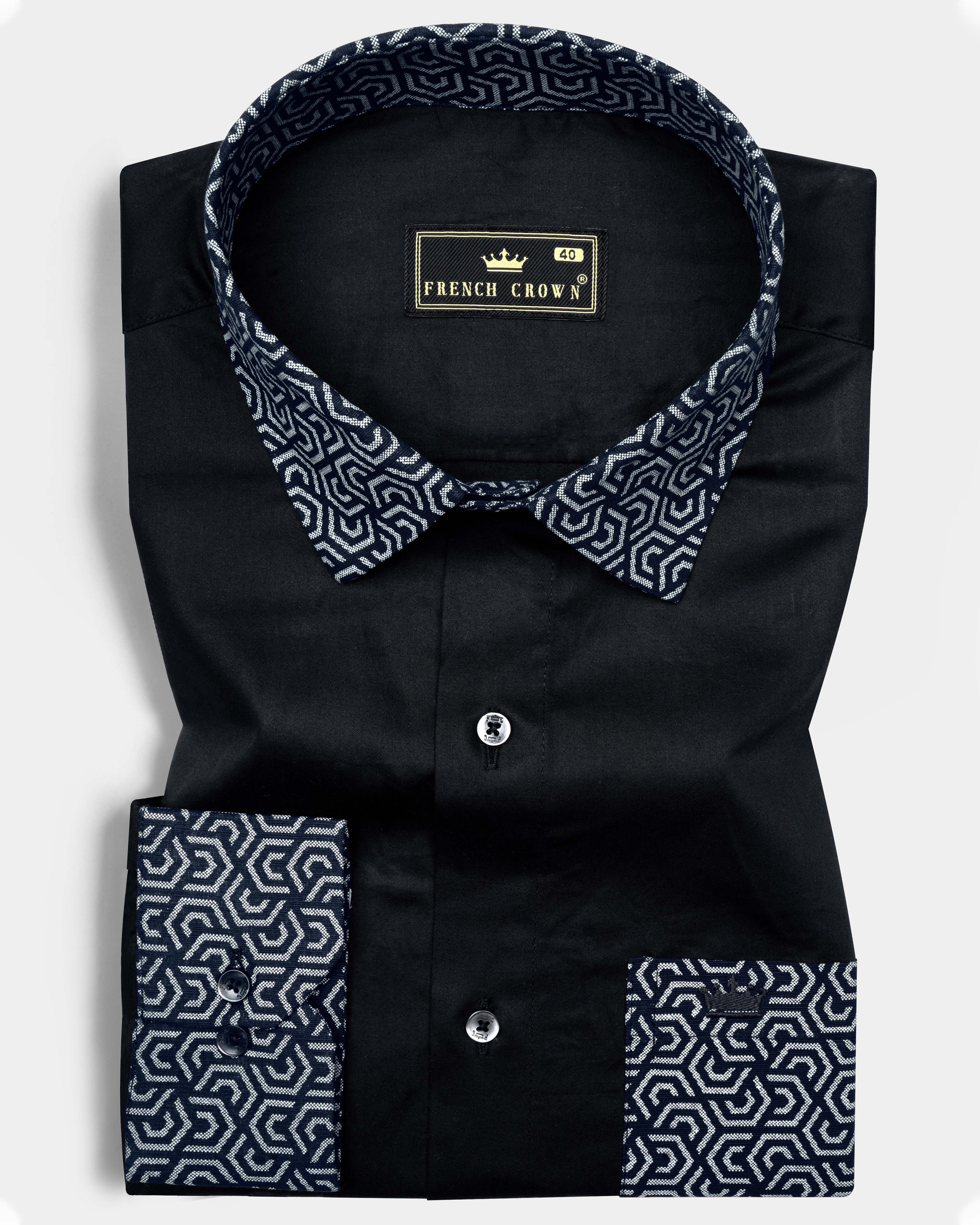 Jade Black Super Soft Premium Cotton Designer shirt