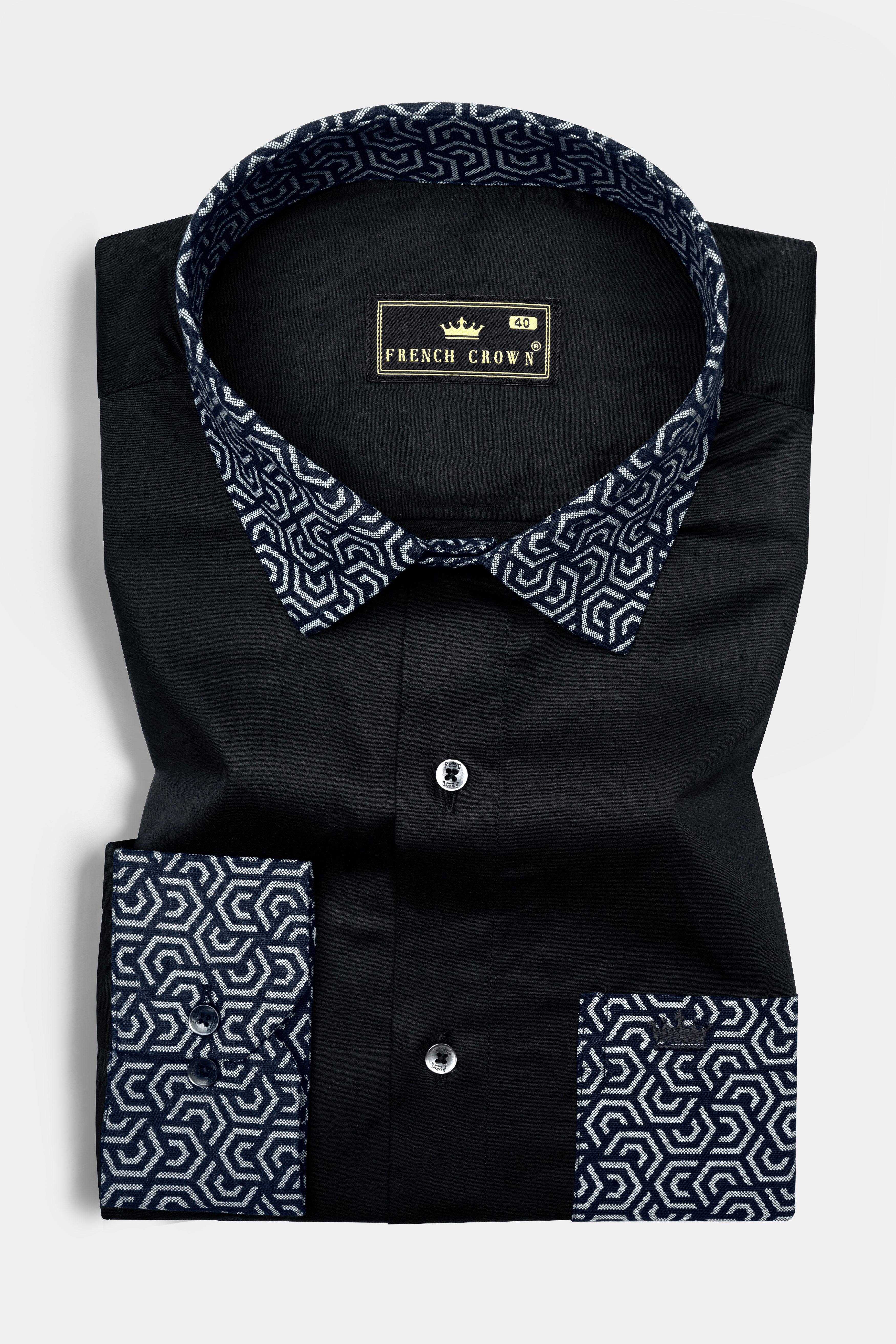 Jade Black Super Soft Premium Cotton Designer shirt