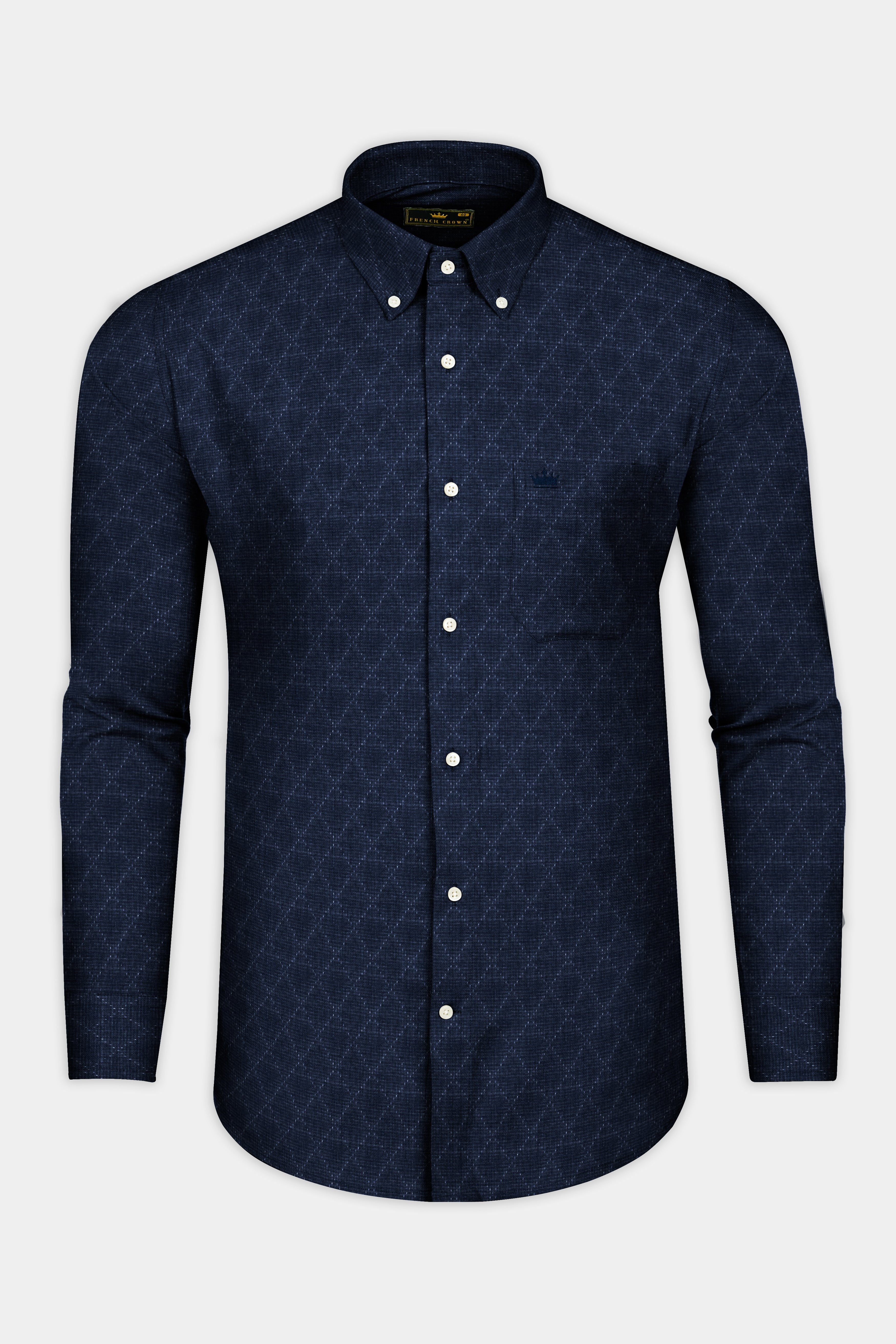 Vulcan Blue Dobby Textured Premium Cotton Shirt 12661-BD-38, 12661-BD-H-38, 12661-BD-39, 12661-BD-H-39, 12661-BD-40, 12661-BD-H-40, 12661-BD-42, 12661-BD-H-42, 12661-BD-44, 12661-BD-H-44, 12661-BD-46, 12661-BD-H-46, 12661-BD-48, 12661-BD-H-48, 12661-BD-50, 12661-BD-H-50, 12661-BD-52, 12661-BD-H-52