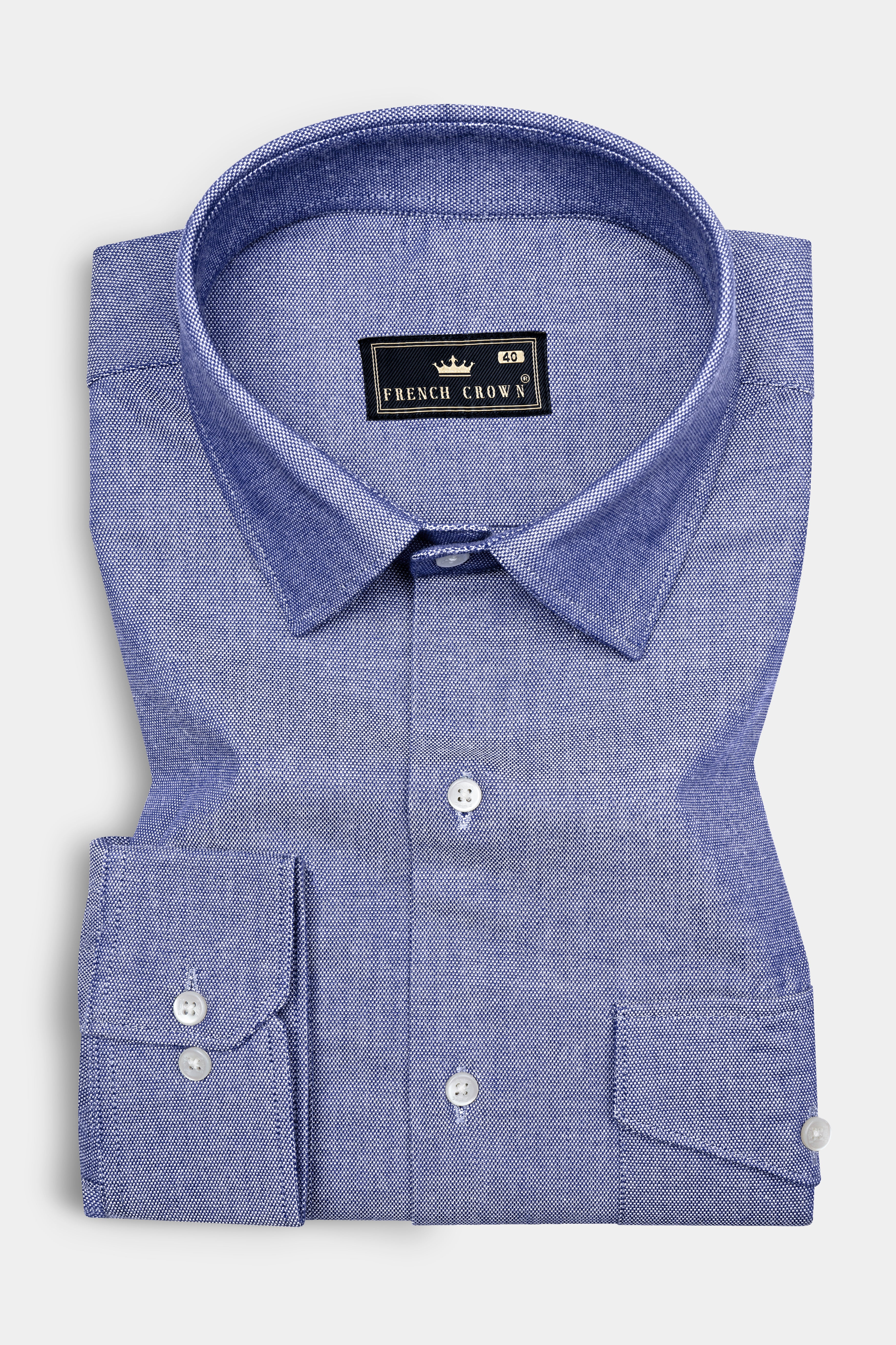 Marguerite Blue Royal Oxford Cotton Shirt