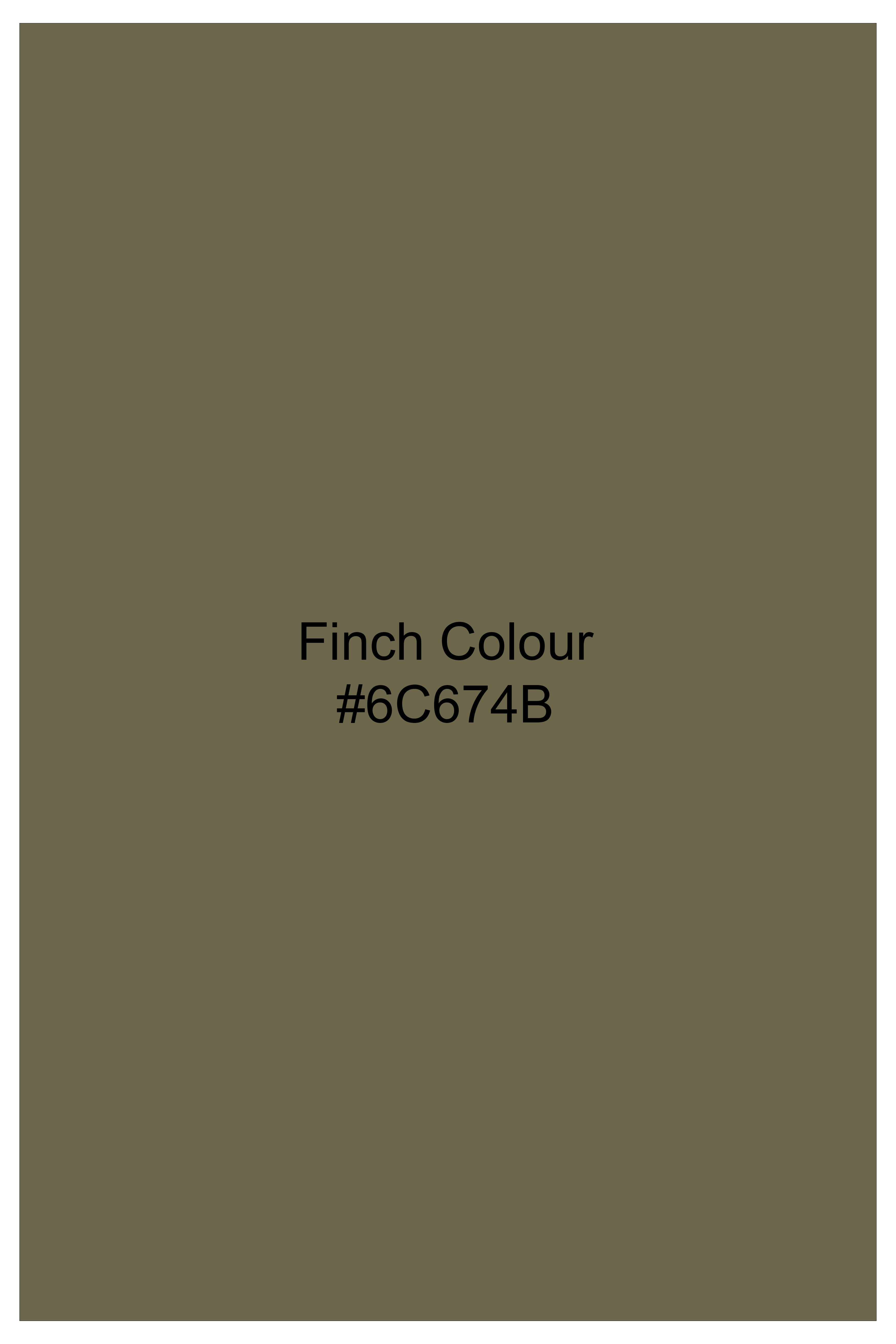 Finch Brown Plaid Dobby Textured Premium Cotton Shirt