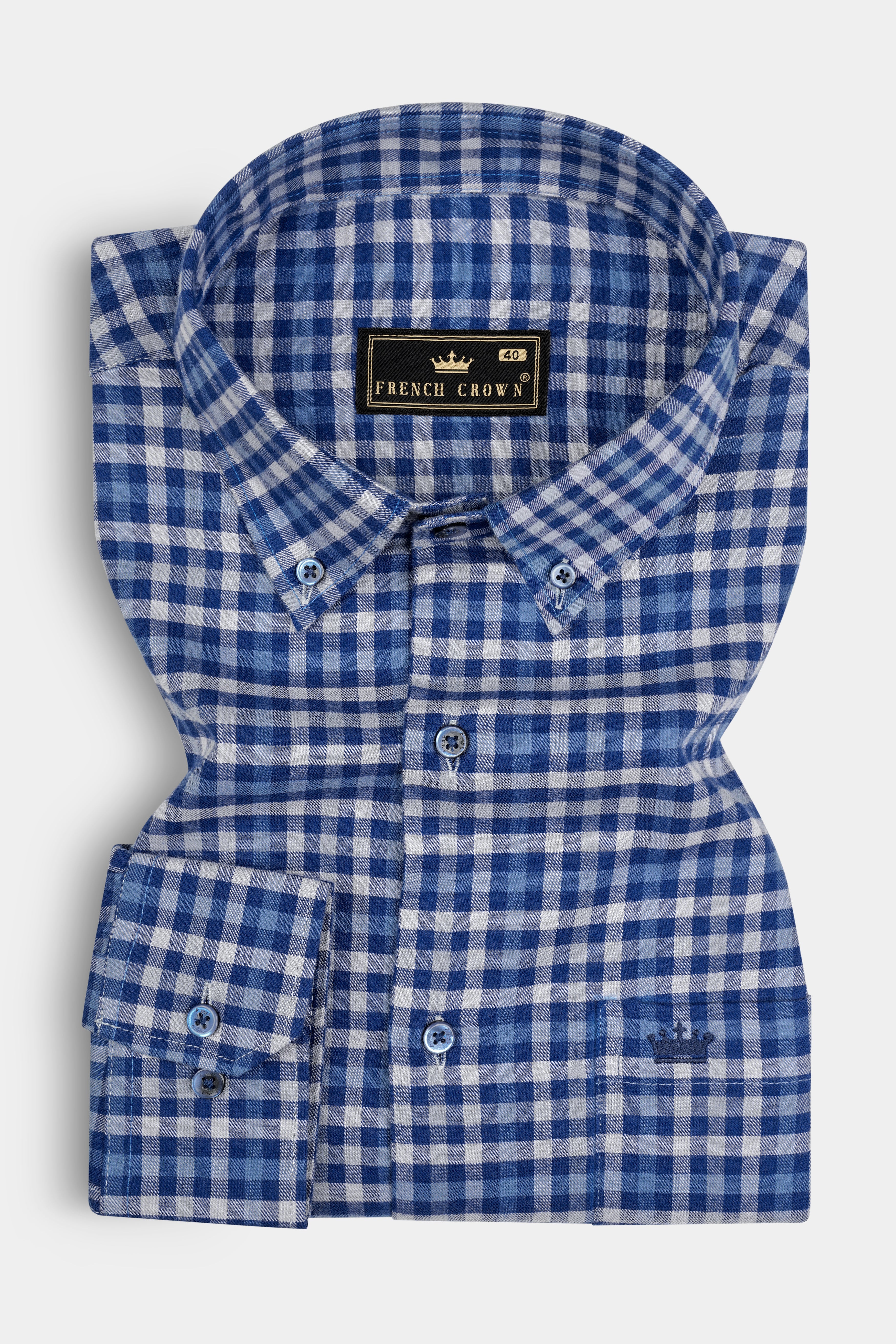 Gulf Blue With White Plaid Flannel Shirt 12748-BD-BLE-38, 12748-BD-BLE-H-38, 12748-BD-BLE-39, 12748-BD-BLE-H-39, 12748-BD-BLE-40, 12748-BD-BLE-H-40, 12748-BD-BLE-42, 12748-BD-BLE-H-42, 12748-BD-BLE-44, 12748-BD-BLE-H-44, 12748-BD-BLE-46, 12748-BD-BLE-H-46, 12748-BD-BLE-48, 12748-BD-BLE-H-48, 12748-BD-BLE-50, 12748-BD-BLE-H-50, 12748-BD-BLE-52, 12748-BD-BLE-H-52