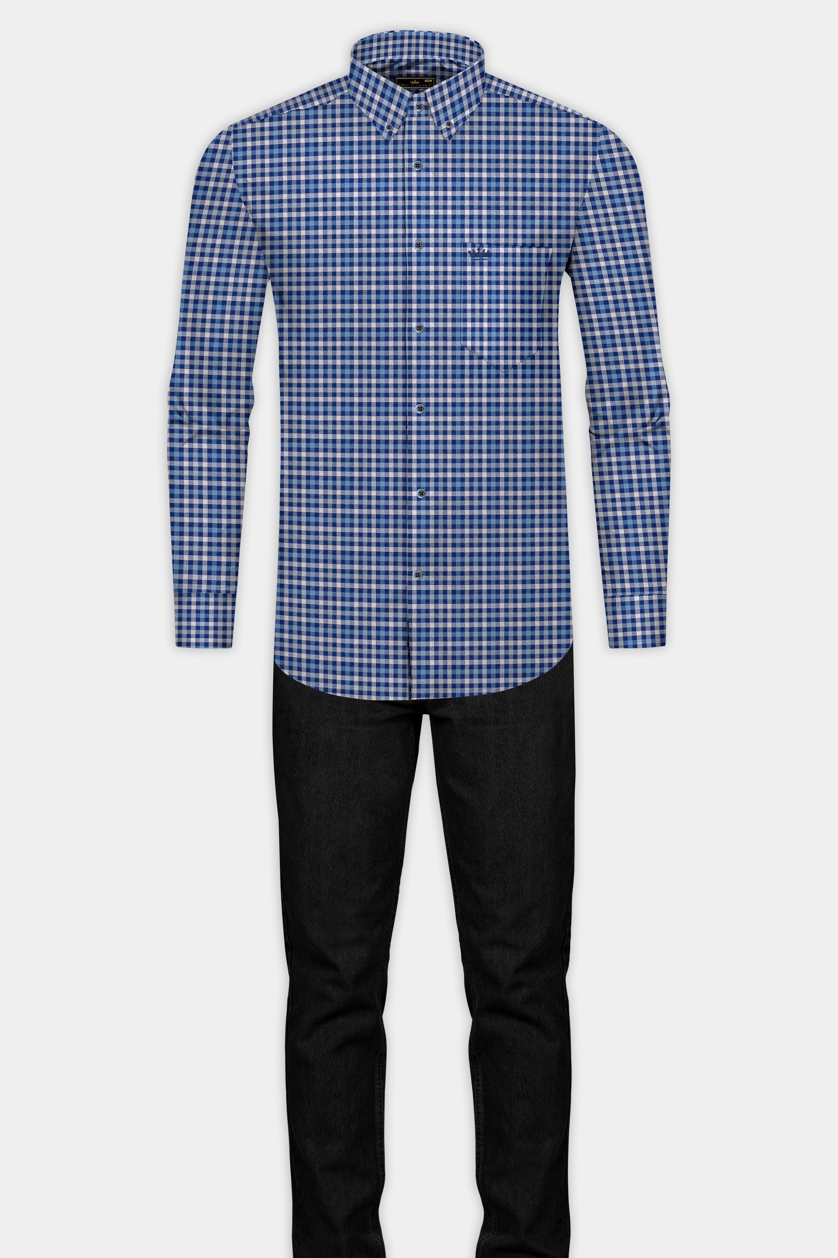 Gulf Blue With White Plaid Flannel Shirt 12748-BD-BLE-38, 12748-BD-BLE-H-38, 12748-BD-BLE-39, 12748-BD-BLE-H-39, 12748-BD-BLE-40, 12748-BD-BLE-H-40, 12748-BD-BLE-42, 12748-BD-BLE-H-42, 12748-BD-BLE-44, 12748-BD-BLE-H-44, 12748-BD-BLE-46, 12748-BD-BLE-H-46, 12748-BD-BLE-48, 12748-BD-BLE-H-48, 12748-BD-BLE-50, 12748-BD-BLE-H-50, 12748-BD-BLE-52, 12748-BD-BLE-H-52