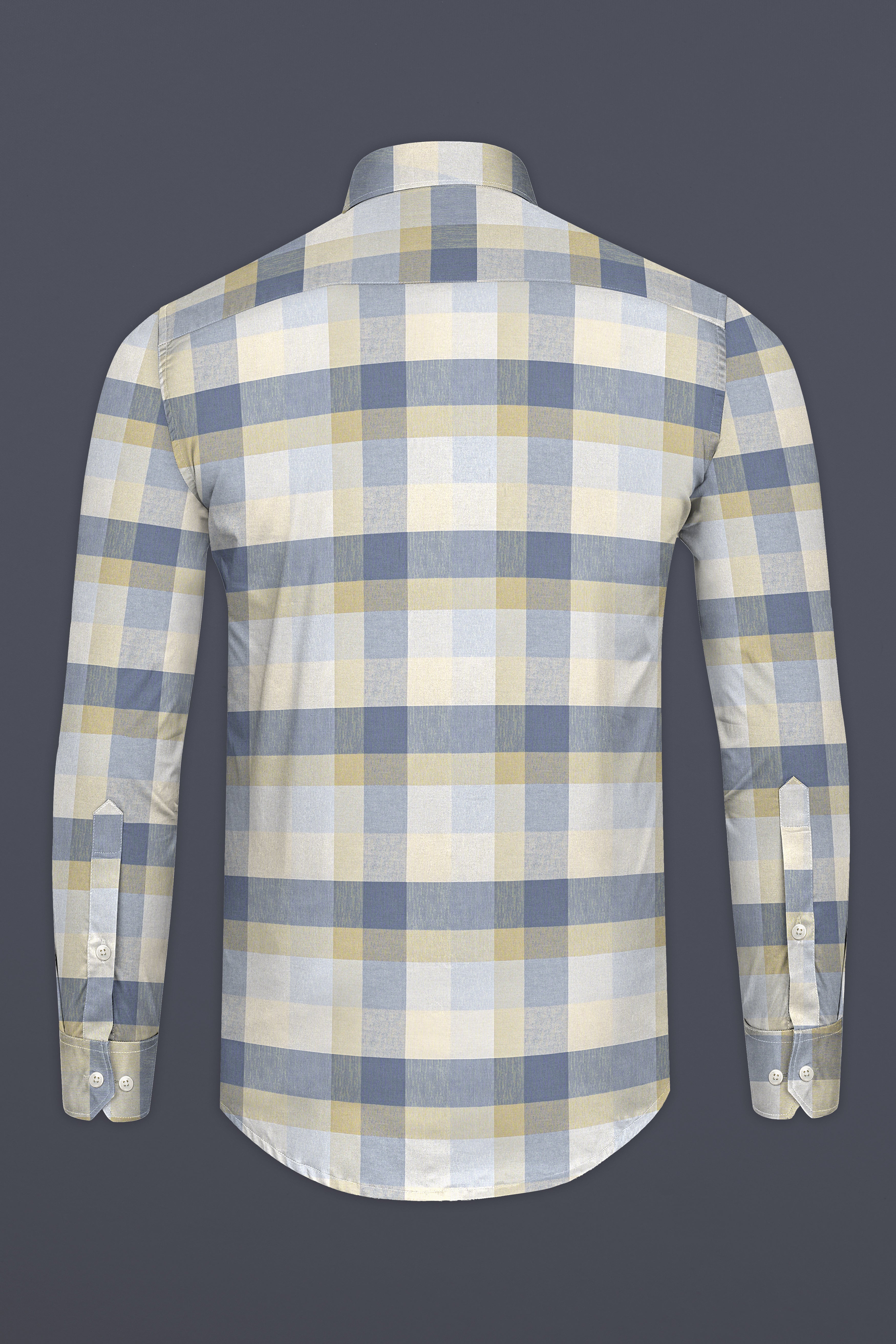 Wild Blue with Maize Cream Plaid Royal Oxford Shirt 12756-BD-38, 12756-BD-H-38, 12756-BD-39, 12756-BD-H-39, 12756-BD-40, 12756-BD-H-40, 12756-BD-42, 12756-BD-H-42, 12756-BD-44, 12756-BD-H-44, 12756-BD-46, 12756-BD-H-46, 12756-BD-48, 12756-BD-H-48, 12756-BD-50, 12756-BD-H-50, 12756-BD-52, 12756-BD-H-52