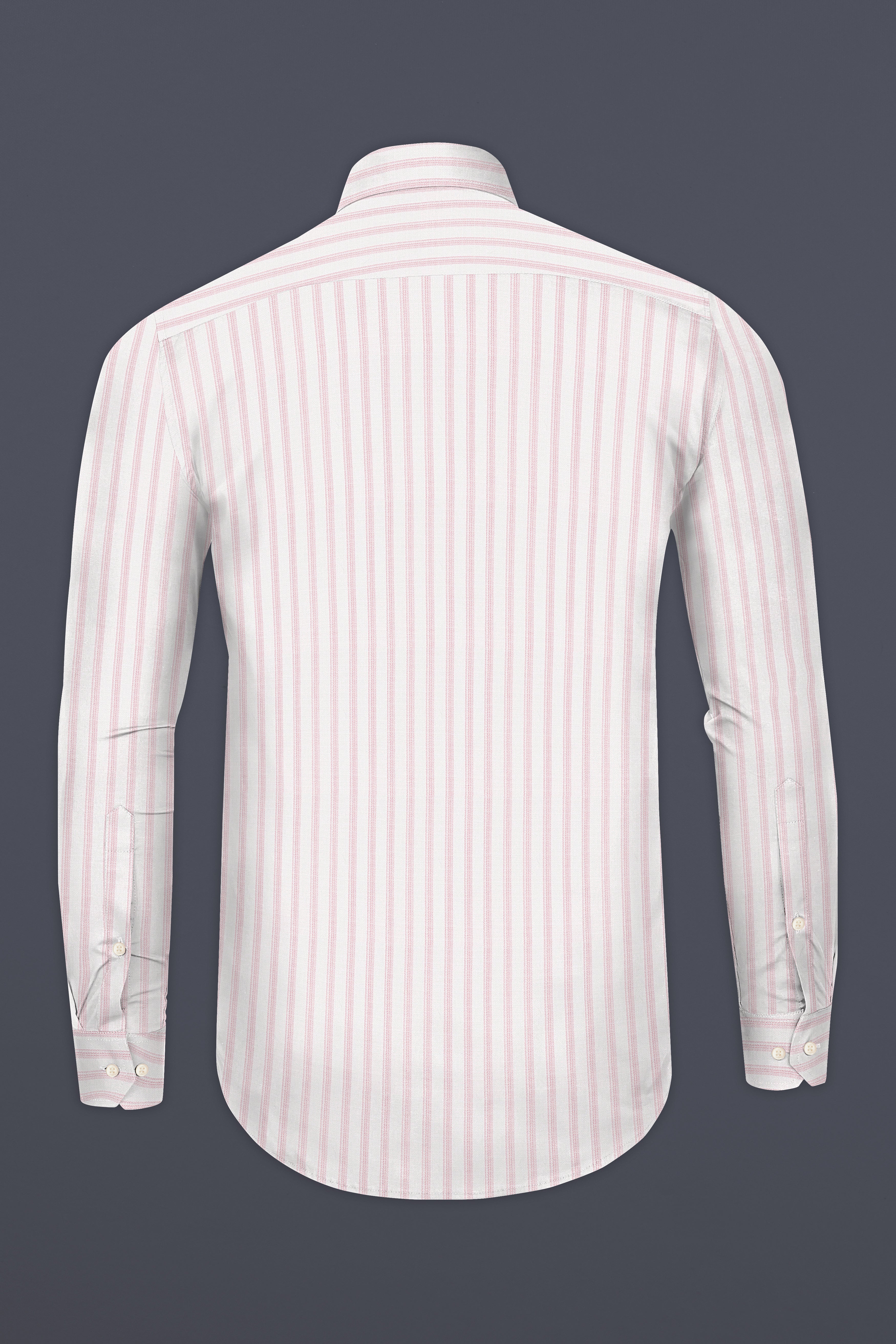 Bright White with Thistle Pink Striped Dobby Textured Premium Cotton Shirt 12765-38, 12765-H-38, 12765-39, 12765-H-39, 12765-40, 12765-H-40, 12765-42, 12765-H-42, 12765-44, 12765-H-44, 12765-46, 12765-H-46, 12765-48, 12765-H-48, 12765-50, 12765-H-50, 12765-52, 12765-H-52