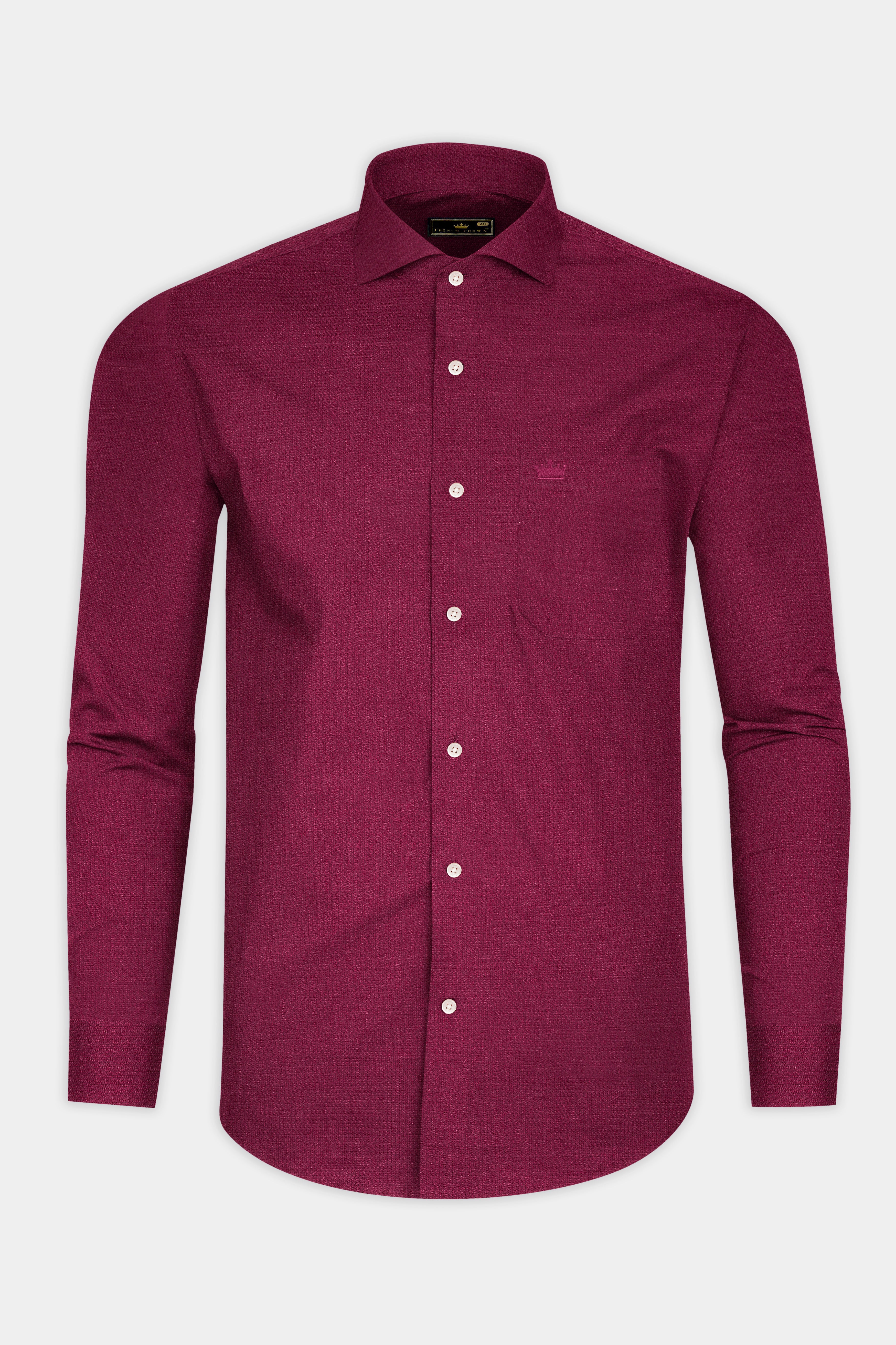 Wine Red Dobby Textured Premium Cotton Shirt 12801-CA-38, 12801-CA-H-38, 12801-CA-39, 12801-CA-H-39, 12801-CA-40, 12801-CA-H-40, 12801-CA-42, 12801-CA-H-42, 12801-CA-44, 12801-CA-H-44, 12801-CA-46, 12801-CA-H-46, 12801-CA-48, 12801-CA-H-48, 12801-CA-50, 12801-CA-H-50, 12801-CA-52, 12801-CA-H-52