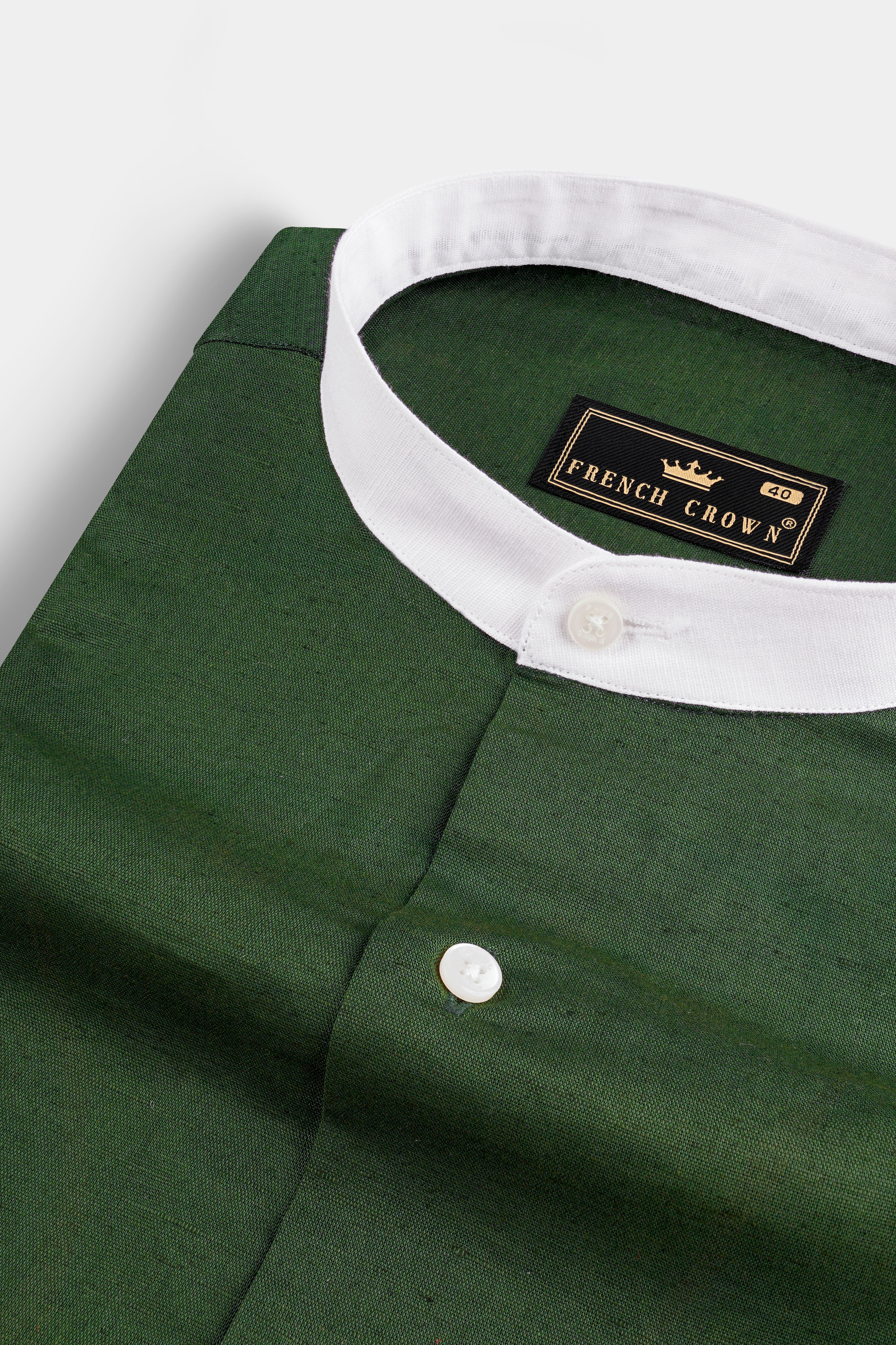 Forest Green Solid Luxurious Linen Shirt 12817-M-WC-38, 12817-M-WC-H-38, 12817-M-WC-39, 12817-M-WC-H-39, 12817-M-WC-40, 12817-M-WC-H-40, 12817-M-WC-42, 12817-M-WC-H-42, 12817-M-WC-44, 12817-M-WC-H-44, 12817-M-WC-46, 12817-M-WC-H-46, 12817-M-WC-48, 12817-M-WC-H-48, 12817-M-WC-50, 12817-M-WC-H-50, 12817-M-WC-52, 12817-M-WC-H-52