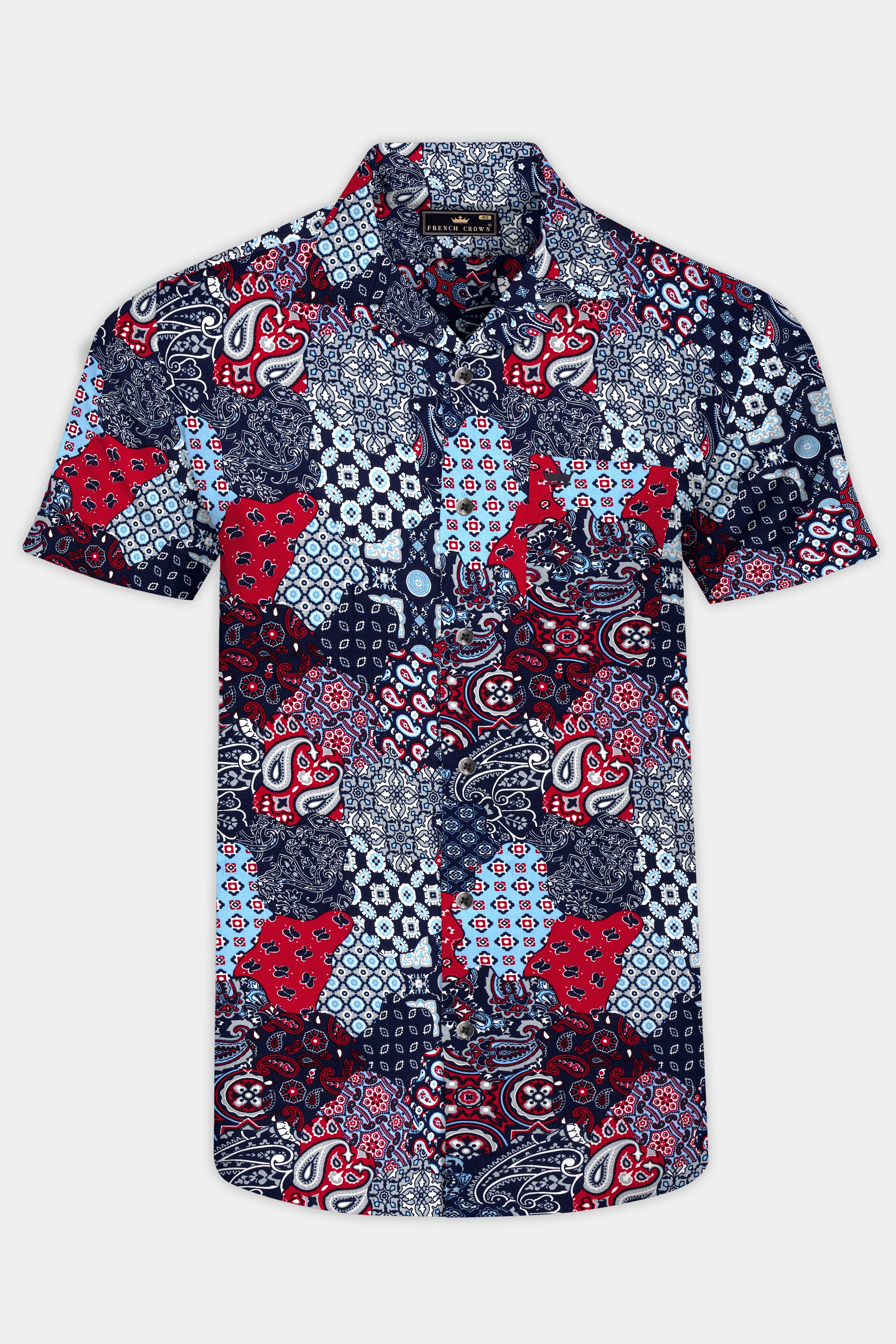 Mirage Blue And Monza Red Multicolour Printed Premium Tencel Shirt 12819-CC-BLK-SS-38, 12819-CC-BLK-SS-H-38, 12819-CC-BLK-SS-39, 12819-CC-BLK-SS-H-39, 12819-CC-BLK-SS-40, 12819-CC-BLK-SS-H-40, 12819-CC-BLK-SS-42, 12819-CC-BLK-SS-H-42, 12819-CC-BLK-SS-44, 12819-CC-BLK-SS-H-44, 12819-CC-BLK-SS-46, 12819-CC-BLK-SS-H-46, 12819-CC-BLK-SS-48, 12819-CC-BLK-SS-H-48, 12819-CC-BLK-SS-50, 12819-CC-BLK-SS-H-50, 12819-CC-BLK-SS-52, 12819-CC-BLK-SS-H-52