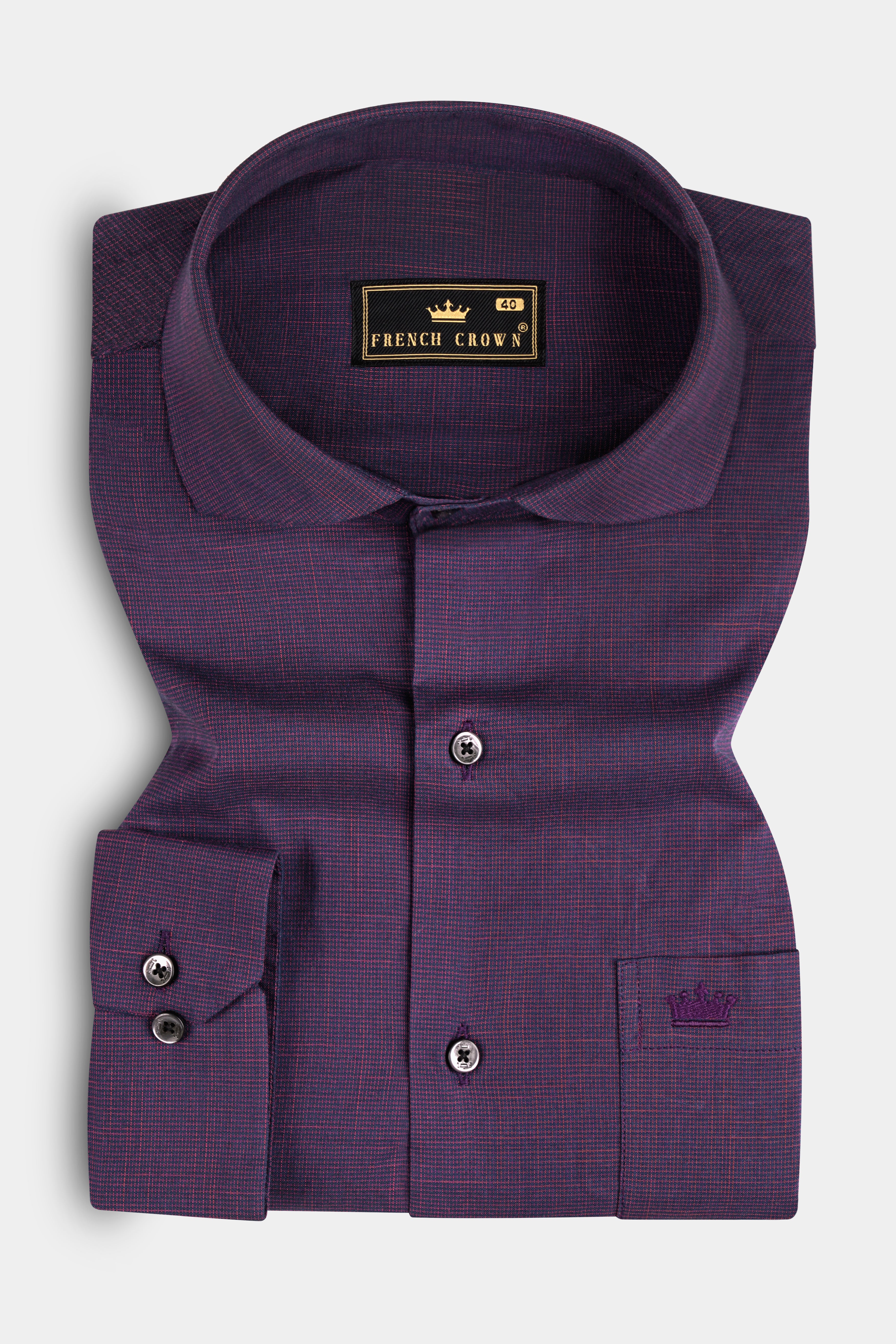 Byzantium Purple Prints Chambray Premium Giza Cotton Shirt 12821-CA-BLK-38, 12821-CA-BLK-H-38, 12821-CA-BLK-39, 12821-CA-BLK-H-39, 12821-CA-BLK-40, 12821-CA-BLK-H-40, 12821-CA-BLK-42, 12821-CA-BLK-H-42, 12821-CA-BLK-44, 12821-CA-BLK-H-44, 12821-CA-BLK-46, 12821-CA-BLK-H-46, 12821-CA-BLK-48, 12821-CA-BLK-H-48, 12821-CA-BLK-50, 12821-CA-BLK-H-50, 12821-CA-BLK-52, 12821-CA-BLK-H-52