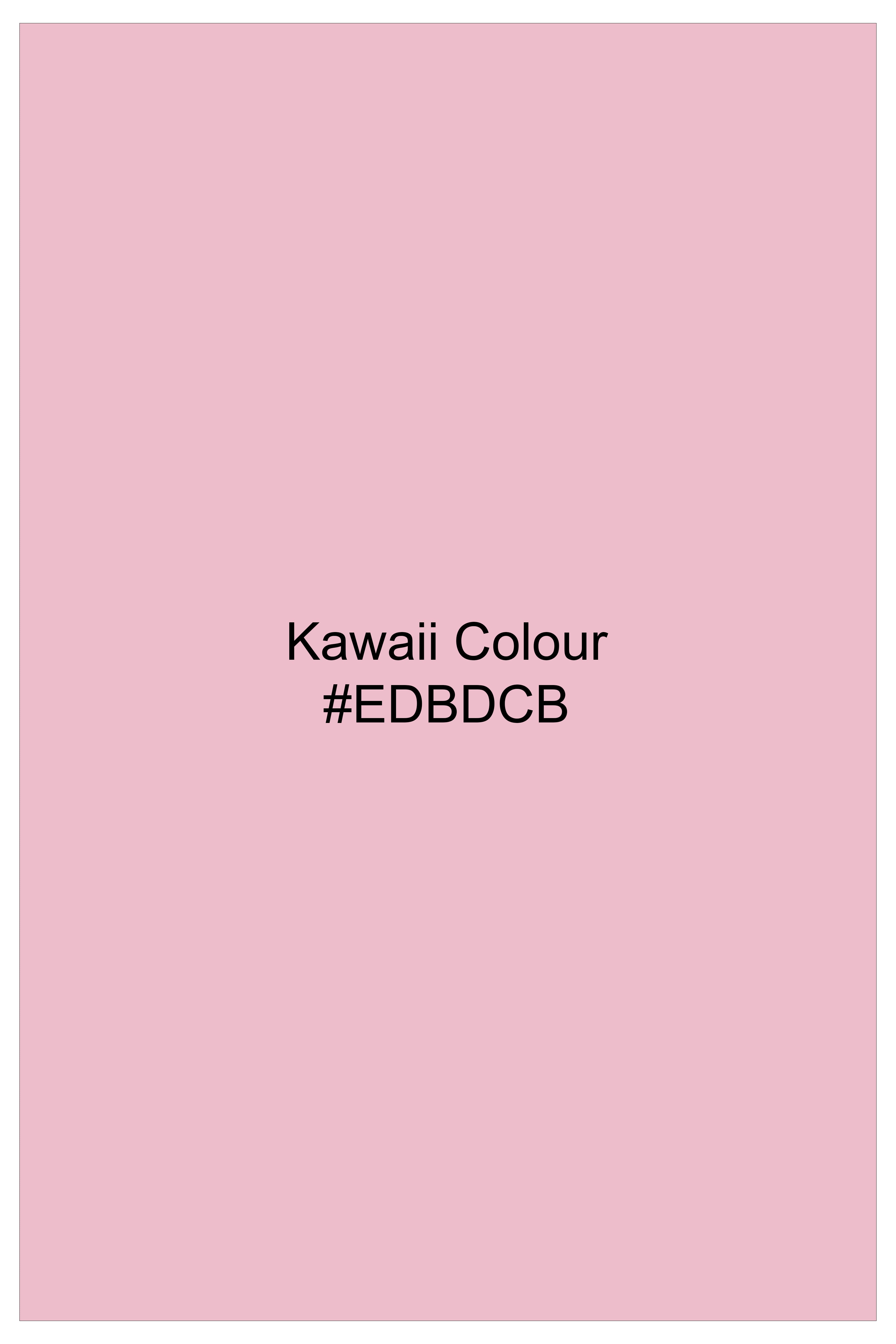 Kawaii Pink Luxurious Linen Kurta Shirt