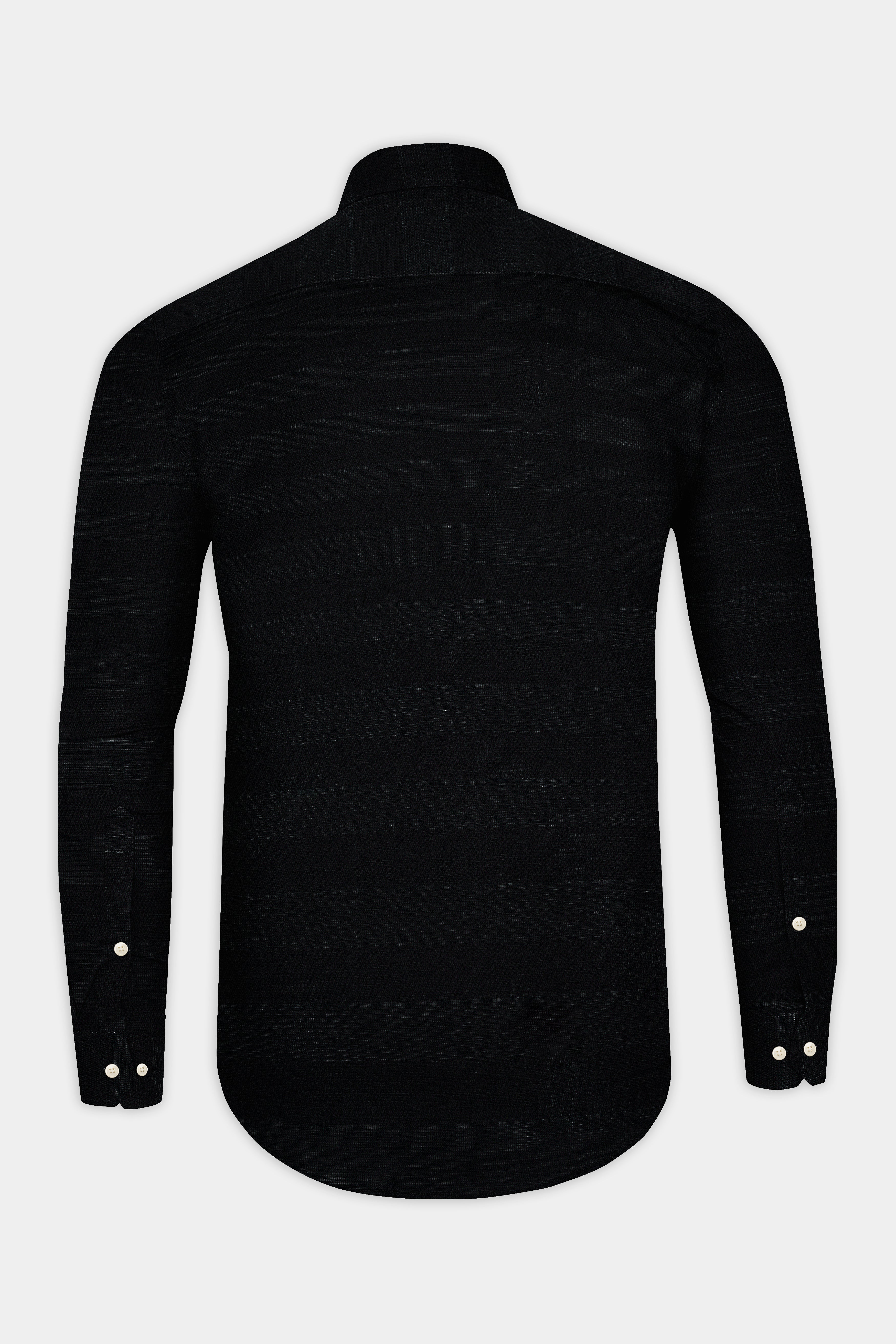 Jade Black Dobby Textured Premium Cotton Shirt 12827-38, 12827-H-38, 12827-39, 12827-H-39, 12827-40, 12827-H-40, 12827-42, 12827-H-42, 12827-44, 12827-H-44, 12827-46, 12827-H-46, 12827-48, 12827-H-48, 12827-50, 12827-H-50, 12827-52, 12827-H-52