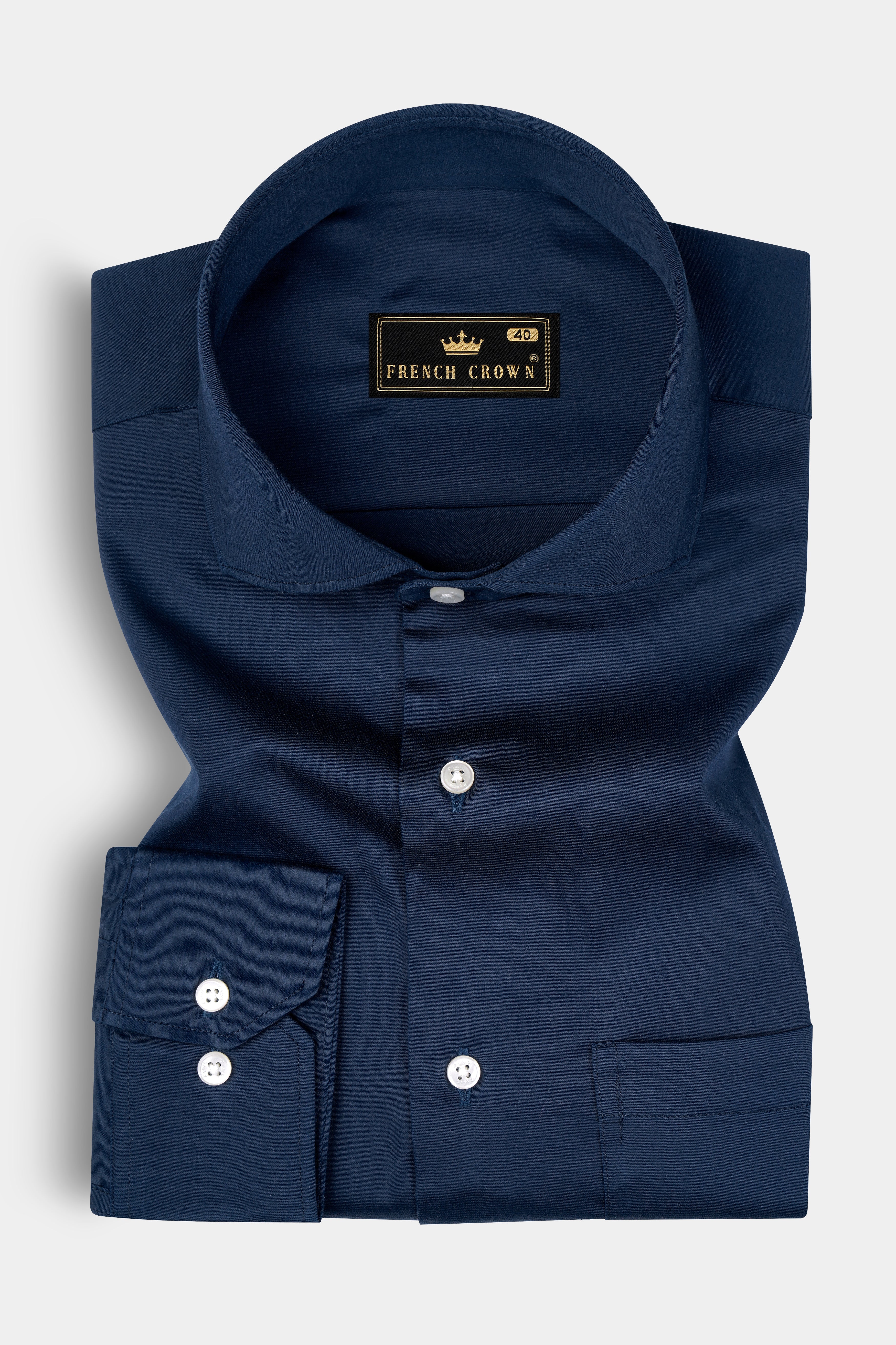 Zodiac Blue Subtle Sheen Solid Super Soft Premium Cotton Shirt 12829-CA-38, 12829-CA-H-38, 12829-CA-39, 12829-CA-H-39, 12829-CA-40, 12829-CA-H-40, 12829-CA-42, 12829-CA-H-42, 12829-CA-44, 12829-CA-H-44, 12829-CA-46, 12829-CA-H-46, 12829-CA-48, 12829-CA-H-48, 12829-CA-50, 12829-CA-H-50, 12829-CA-52, 12829-CA-H-52