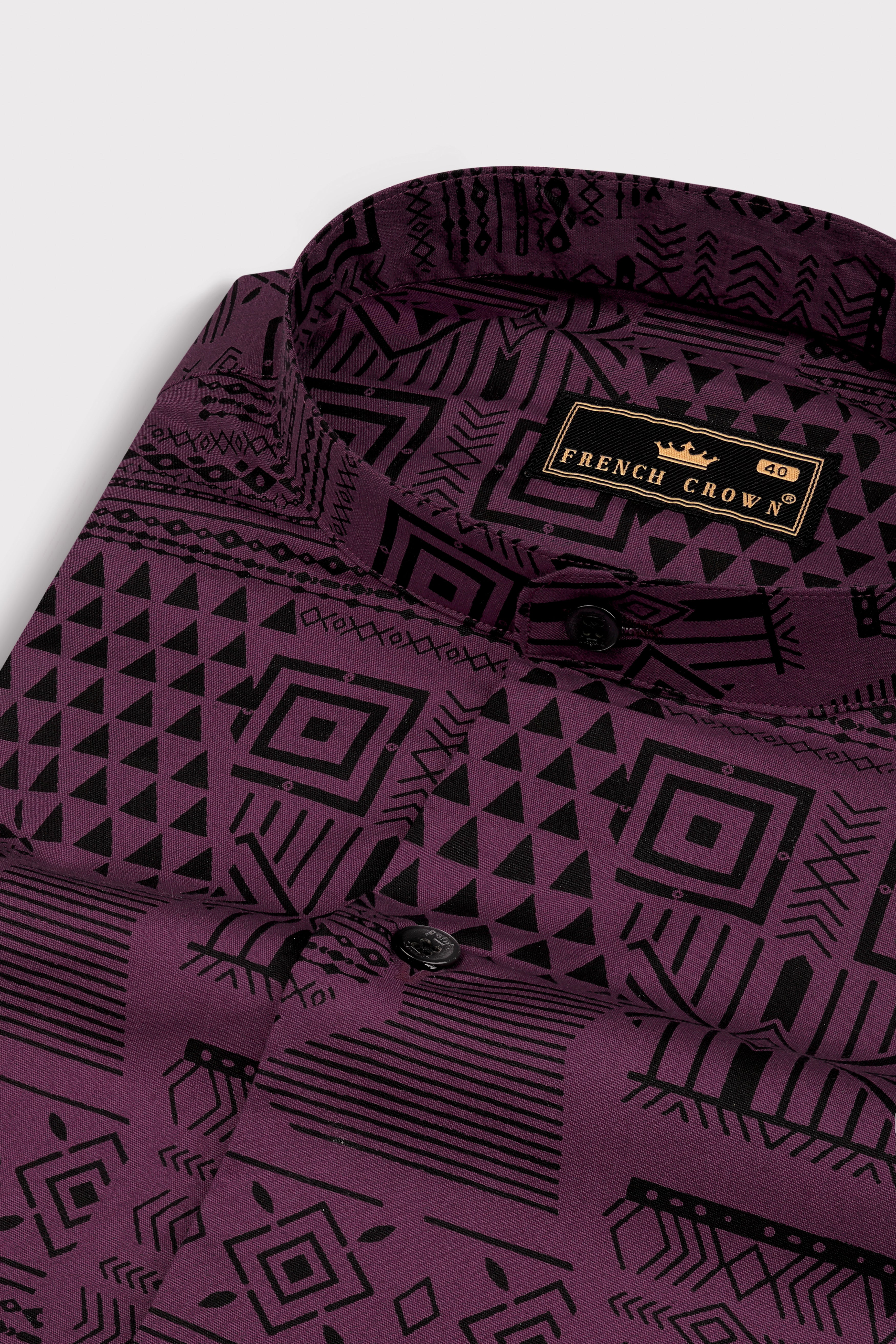 Byzantium Purple Printed Giza Cotton Shirt 12853-M-BLK-38, 12853-M-BLK-H-38, 12853-M-BLK-39, 12853-M-BLK-H-39, 12853-M-BLK-40, 12853-M-BLK-H-40, 12853-M-BLK-42, 12853-M-BLK-H-42, 12853-M-BLK-44, 12853-M-BLK-H-44, 12853-M-BLK-46, 12853-M-BLK-H-46, 12853-M-BLK-48, 12853-M-BLK-H-48, 12853-M-BLK-50, 12853-M-BLK-H-50, 12853-M-BLK-52, 12853-M-BLK-H-52