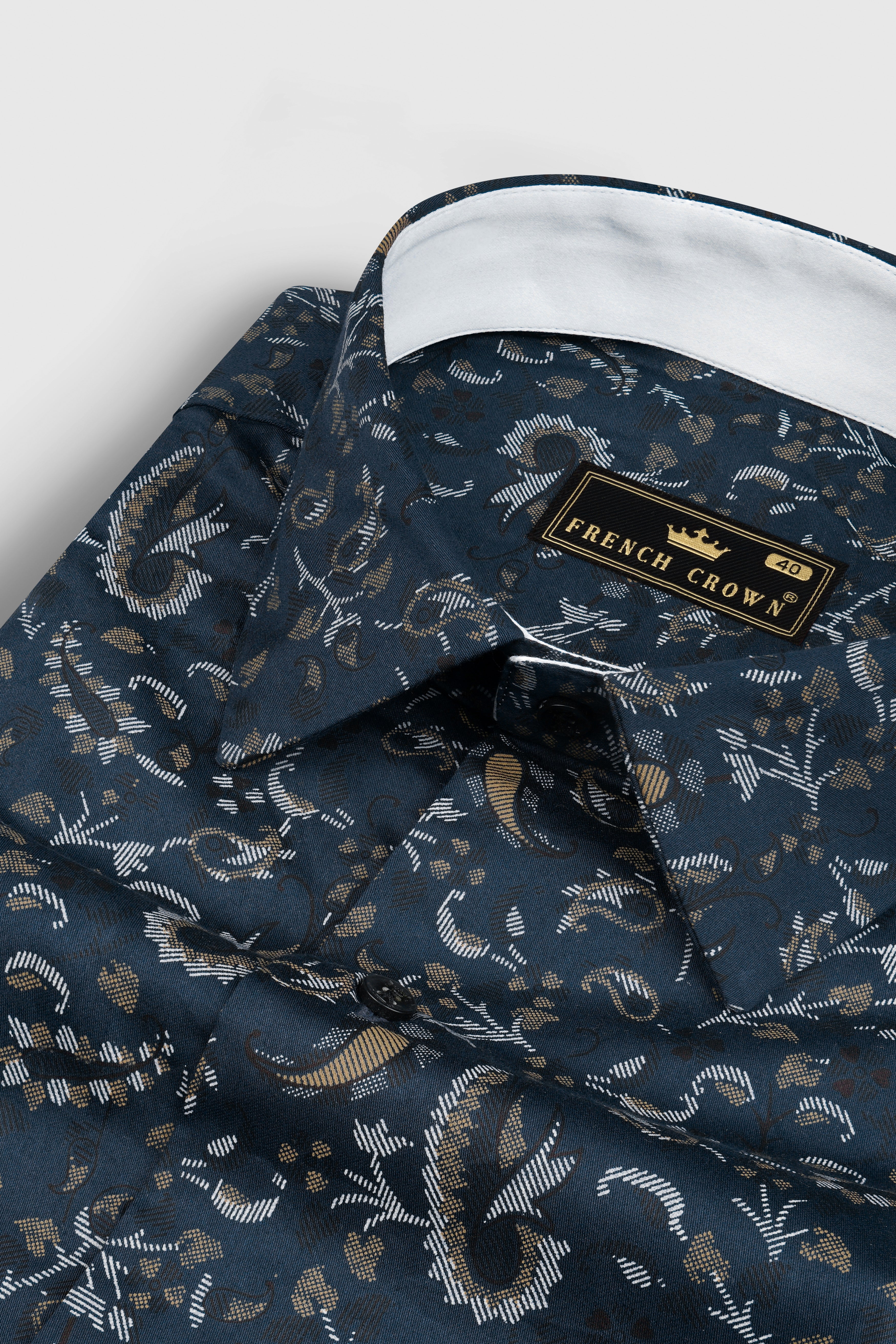 Nile Blue Leaf Printed Super Soft Premium Cotton Shirt 12859-BLK-CP-38, 12859-BLK-CP-H-38, 12859-BLK-CP-39, 12859-BLK-CP-H-39, 12859-BLK-CP-40, 12859-BLK-CP-H-40, 12859-BLK-CP-42, 12859-BLK-CP-H-42, 12859-BLK-CP-44, 12859-BLK-CP-H-44, 12859-BLK-CP-46, 12859-BLK-CP-H-46, 12859-BLK-CP-48, 12859-BLK-CP-H-48, 12859-BLK-CP-50, 12859-BLK-CP-H-50, 12859-BLK-CP-52, 12859-BLK-CP-H-52