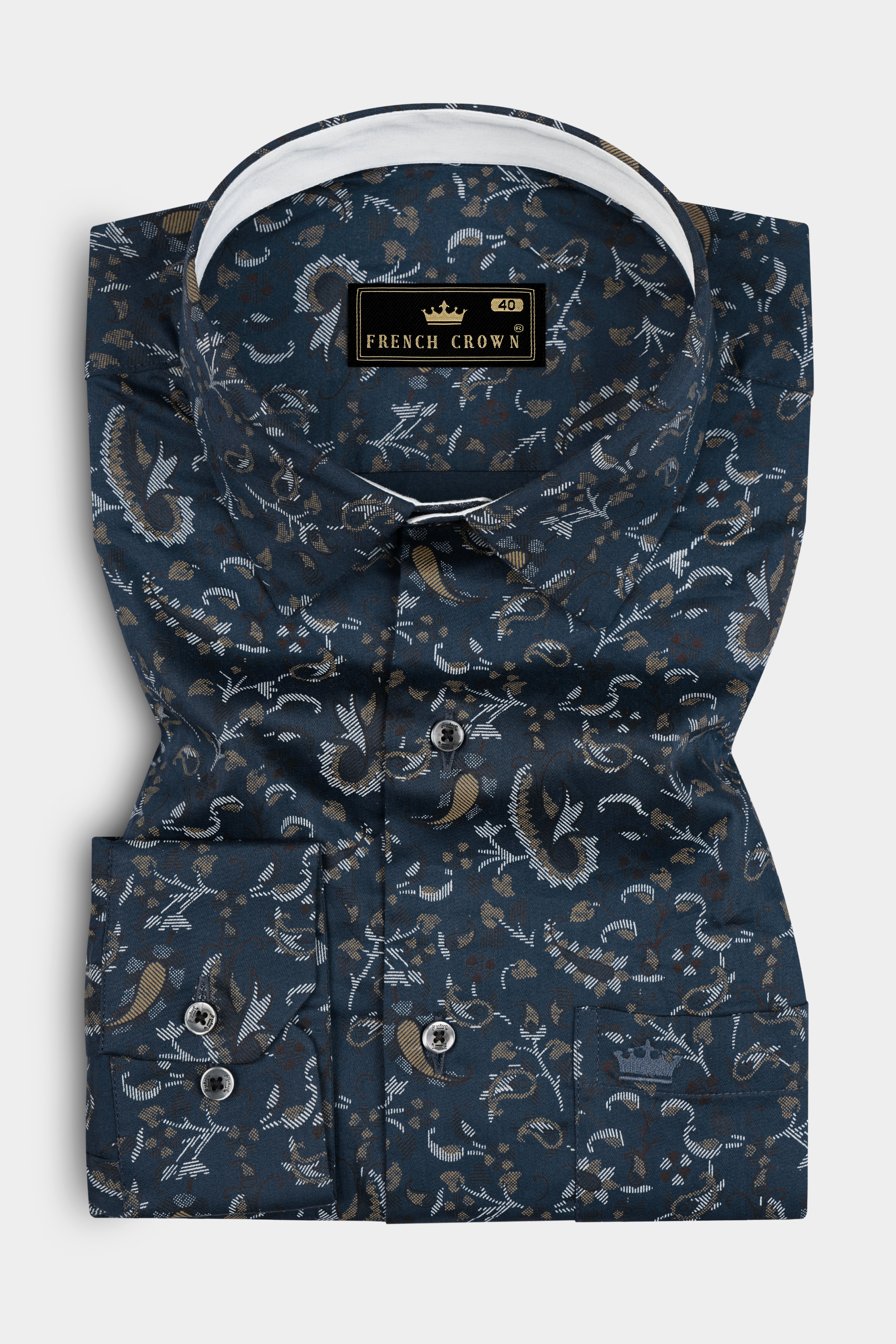 Nile Blue Leaf Printed Super Soft Premium Cotton Shirt 12859-BLK-CP-38, 12859-BLK-CP-H-38, 12859-BLK-CP-39, 12859-BLK-CP-H-39, 12859-BLK-CP-40, 12859-BLK-CP-H-40, 12859-BLK-CP-42, 12859-BLK-CP-H-42, 12859-BLK-CP-44, 12859-BLK-CP-H-44, 12859-BLK-CP-46, 12859-BLK-CP-H-46, 12859-BLK-CP-48, 12859-BLK-CP-H-48, 12859-BLK-CP-50, 12859-BLK-CP-H-50, 12859-BLK-CP-52, 12859-BLK-CP-H-52