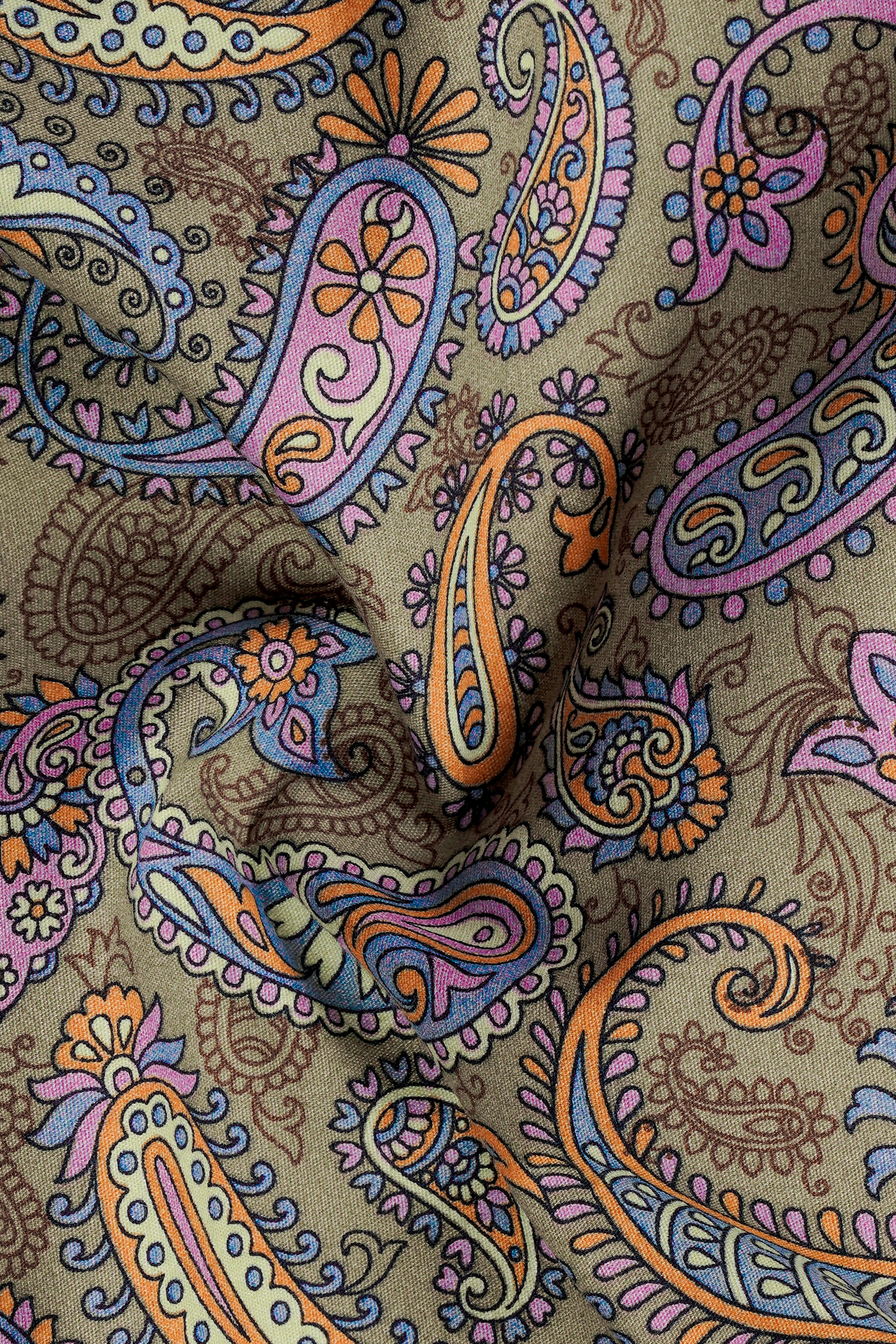 Tallow Cream with Wild Blue and Viola Pin Paisley Printed Super Soft Premium Cotton Shirt 12860-BLK-38, 12860-BLK-H-38, 12860-BLK-39, 12860-BLK-H-39, 12860-BLK-40, 12860-BLK-H-40, 12860-BLK-42, 12860-BLK-H-42, 12860-BLK-44, 12860-BLK-H-44, 12860-BLK-46, 12860-BLK-H-46, 12860-BLK-48, 12860-BLK-H-48, 12860-BLK-50, 12860-BLK-H-50, 12860-BLK-52, 12860-BLK-H-52