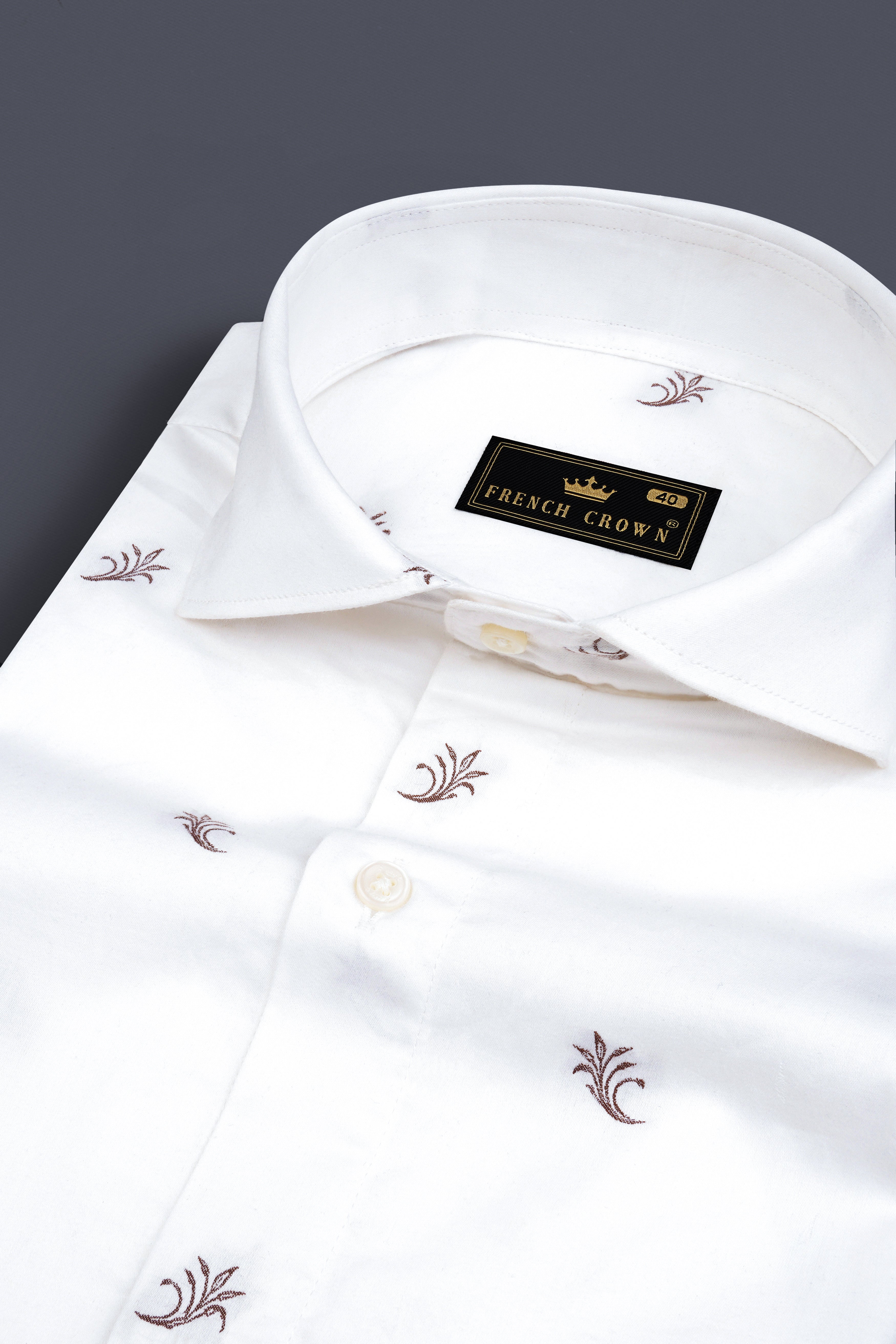 Bright White Jacquard Textured Printed Soft Cotton Shirt 12865-CA-38, 12865-CA-H-38, 12865-CA-39, 12865-CA-H-39, 12865-CA-40, 12865-CA-H-40, 12865-CA-42, 12865-CA-H-42, 12865-CA-44, 12865-CA-H-44, 12865-CA-46, 12865-CA-H-46, 12865-CA-48, 12865-CA-H-48, 12865-CA-50, 12865-CA-H-50, 12865-CA-52, 12865-CA-H-52