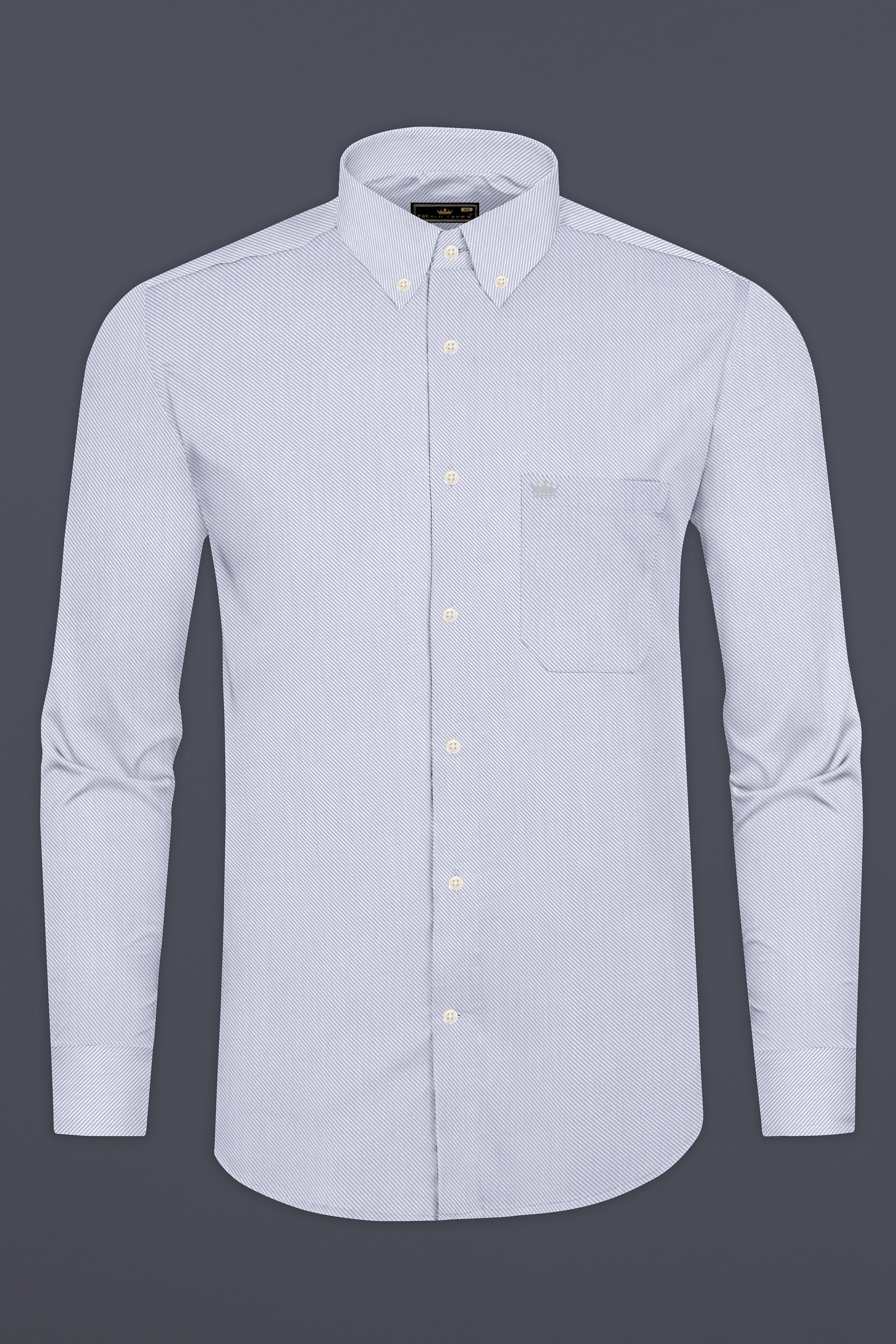 Periwinkle Blue Pin Striped Twill Giza Cotton Shirt 12873-BD-38, 12873-BD-H-38, 12873-BD-39, 12873-BD-H-39, 12873-BD-40, 12873-BD-H-40, 12873-BD-42, 12873-BD-H-42, 12873-BD-44, 12873-BD-H-44, 12873-BD-46, 12873-BD-H-46, 12873-BD-48, 12873-BD-H-48, 12873-BD-50, 12873-BD-H-50, 12873-BD-52, 12873-BD-H-52