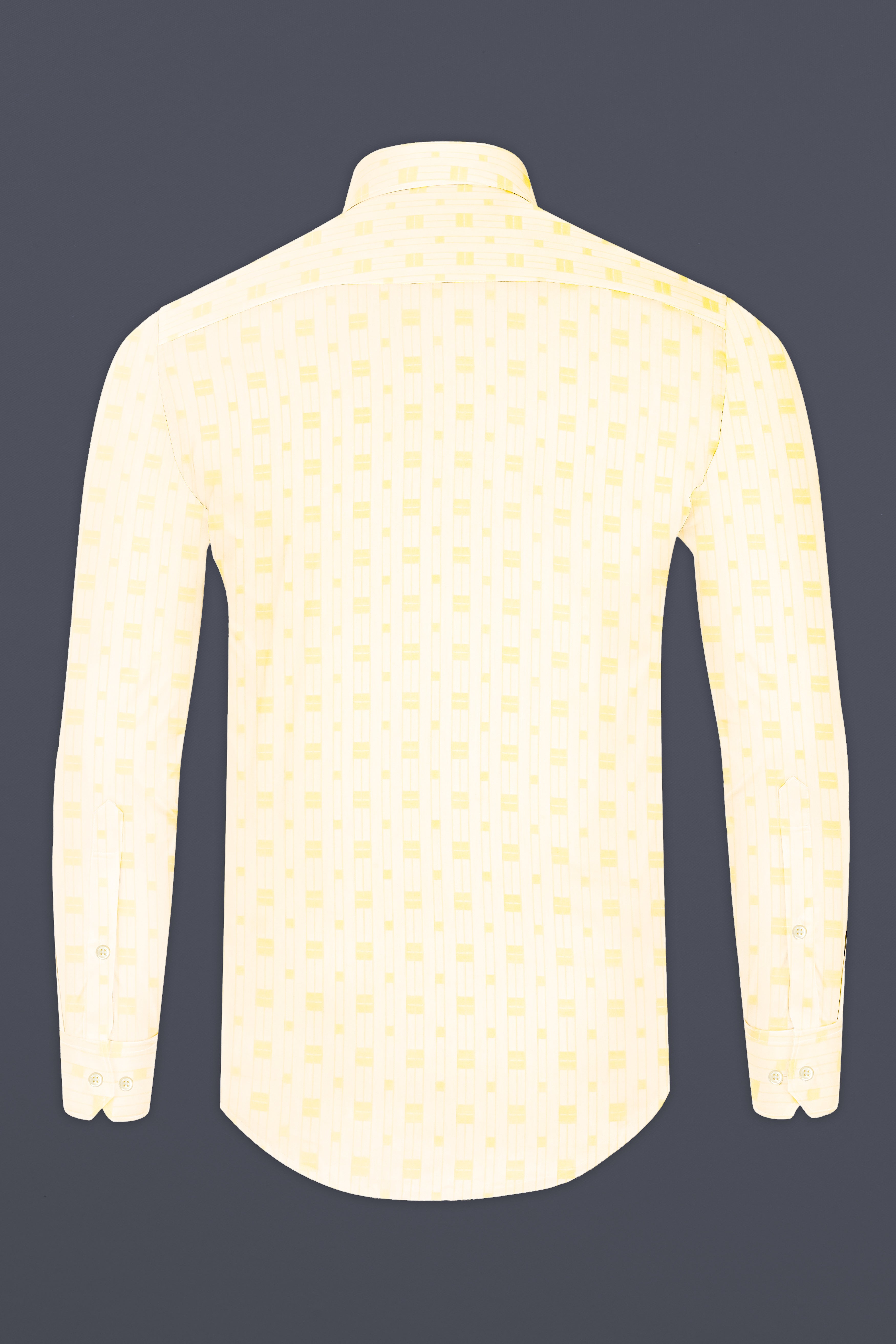 Pearl Bush Cream with Jacquard Yellow Square textured Premium Cotton Shirt 12877-CA-38, 12877-CA-H-38, 12877-CA-39, 12877-CA-H-39, 12877-CA-40, 12877-CA-H-40, 12877-CA-42, 12877-CA-H-42, 12877-CA-44, 12877-CA-H-44, 12877-CA-46, 12877-CA-H-46, 12877-CA-48, 12877-CA-H-48, 12877-CA-50, 12877-CA-H-50, 12877-CA-52, 12877-CA-H-52