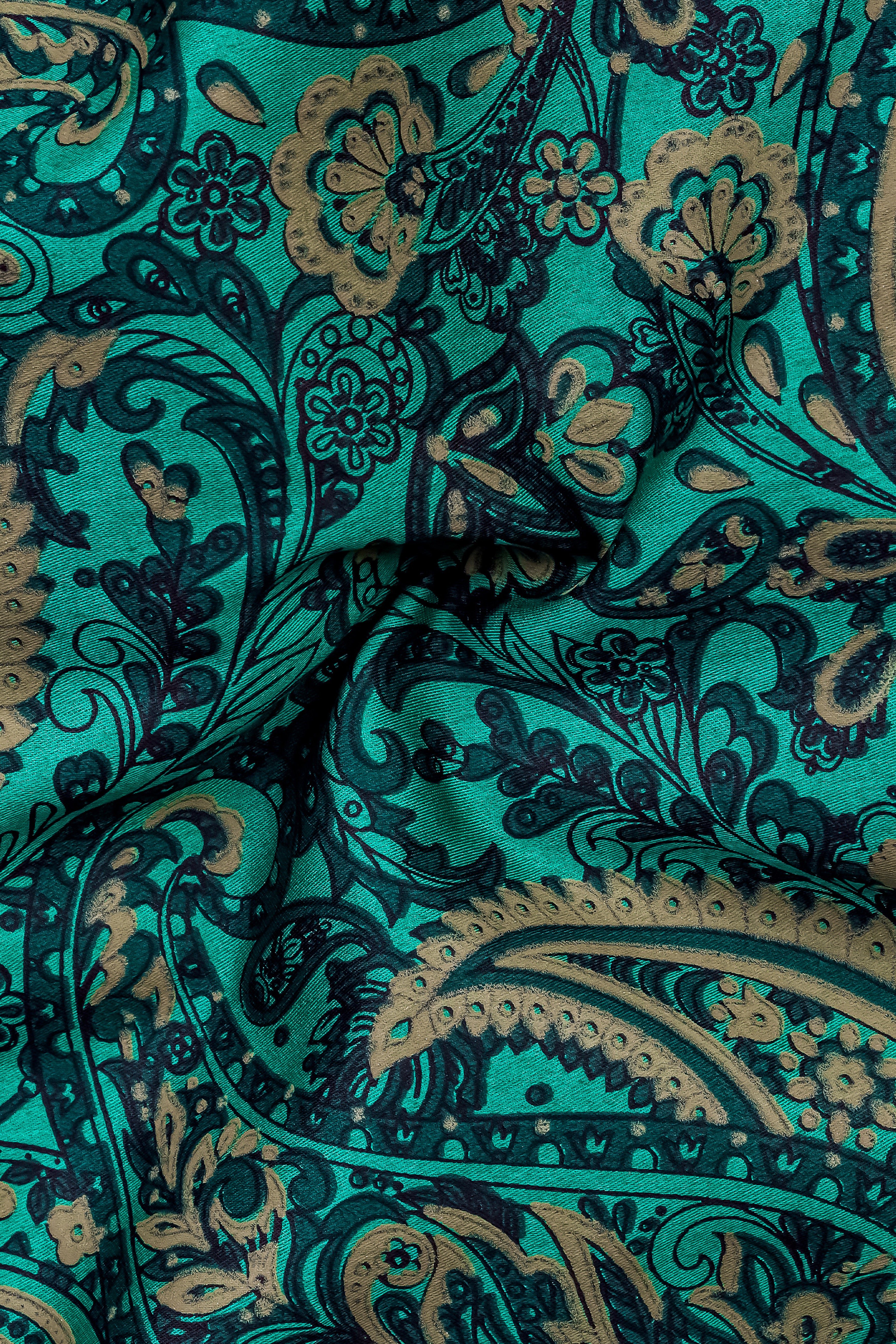 Teal Green with Deep Sea Green Ethnic Motifs Printed Super Soft Premium Cotton Shirt 12879-BLK-38, 12879-BLK-H-38, 12879-BLK-39, 12879-BLK-H-39, 12879-BLK-40, 12879-BLK-H-40, 12879-BLK-42, 12879-BLK-H-42, 12879-BLK-44, 12879-BLK-H-44, 12879-BLK-46, 12879-BLK-H-46, 12879-BLK-48, 12879-BLK-H-48, 12879-BLK-50, 12879-BLK-H-50, 12879-BLK-52, 12879-BLK-H-52