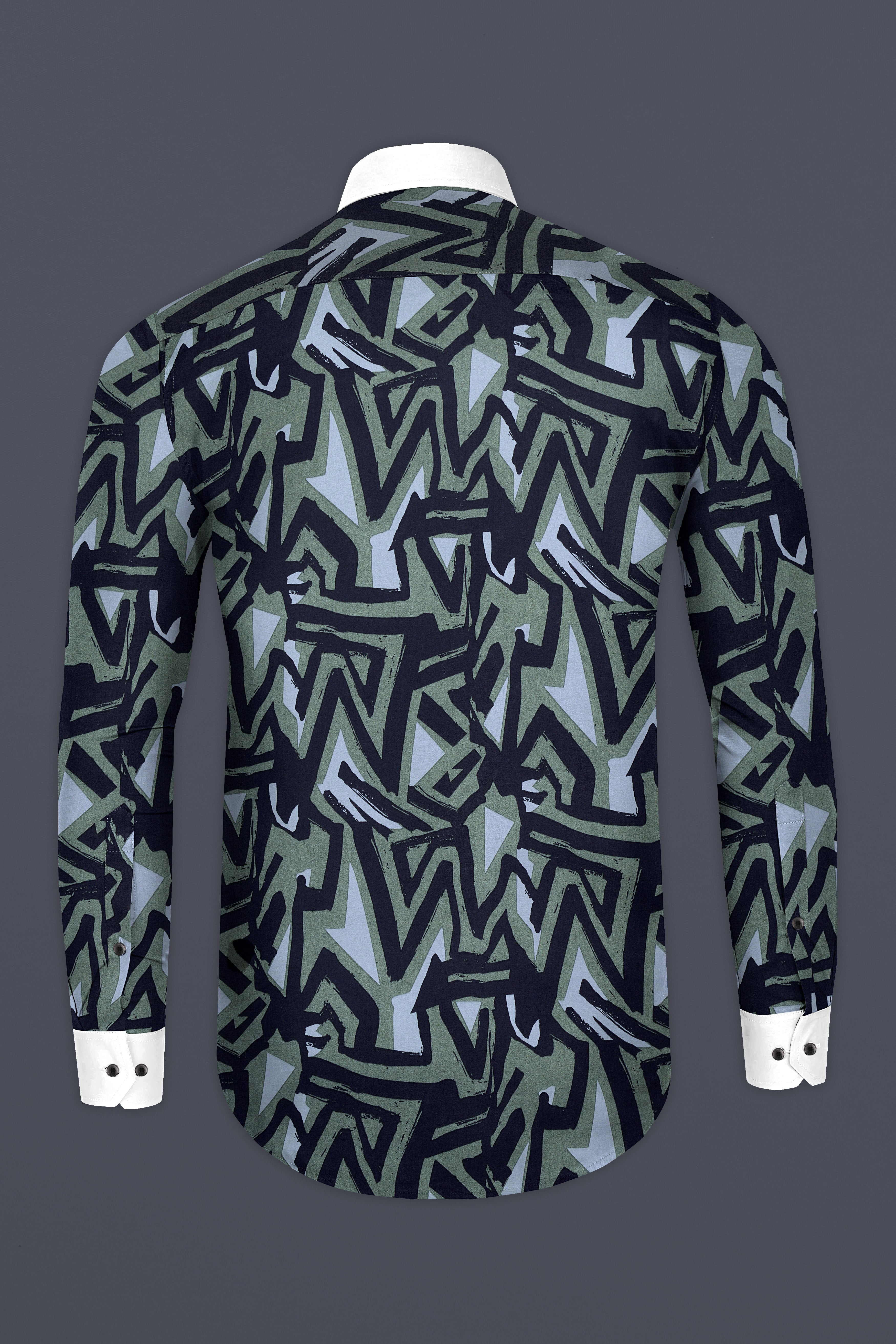 Woodsmoke Black with Davy Grey Abstract Printed Giza Cotton Shirt 12880-WCC-BLK-P592-38, 12880-WCC-BLK-P592-H-38, 12880-WCC-BLK-P592-39, 12880-WCC-BLK-P592-H-39, 12880-WCC-BLK-P592-40, 12880-WCC-BLK-P592-H-40, 12880-WCC-BLK-P592-42, 12880-WCC-BLK-P592-H-42, 12880-WCC-BLK-P592-44, 12880-WCC-BLK-P592-H-44, 12880-WCC-BLK-P592-46, 12880-WCC-BLK-P592-H-46, 12880-WCC-BLK-P592-48, 12880-WCC-BLK-P592-H-48, 12880-WCC-BLK-P592-50, 12880-WCC-BLK-P592-H-50, 12880-WCC-BLK-P592-52, 12880-WCC-BLK-P592-H-52