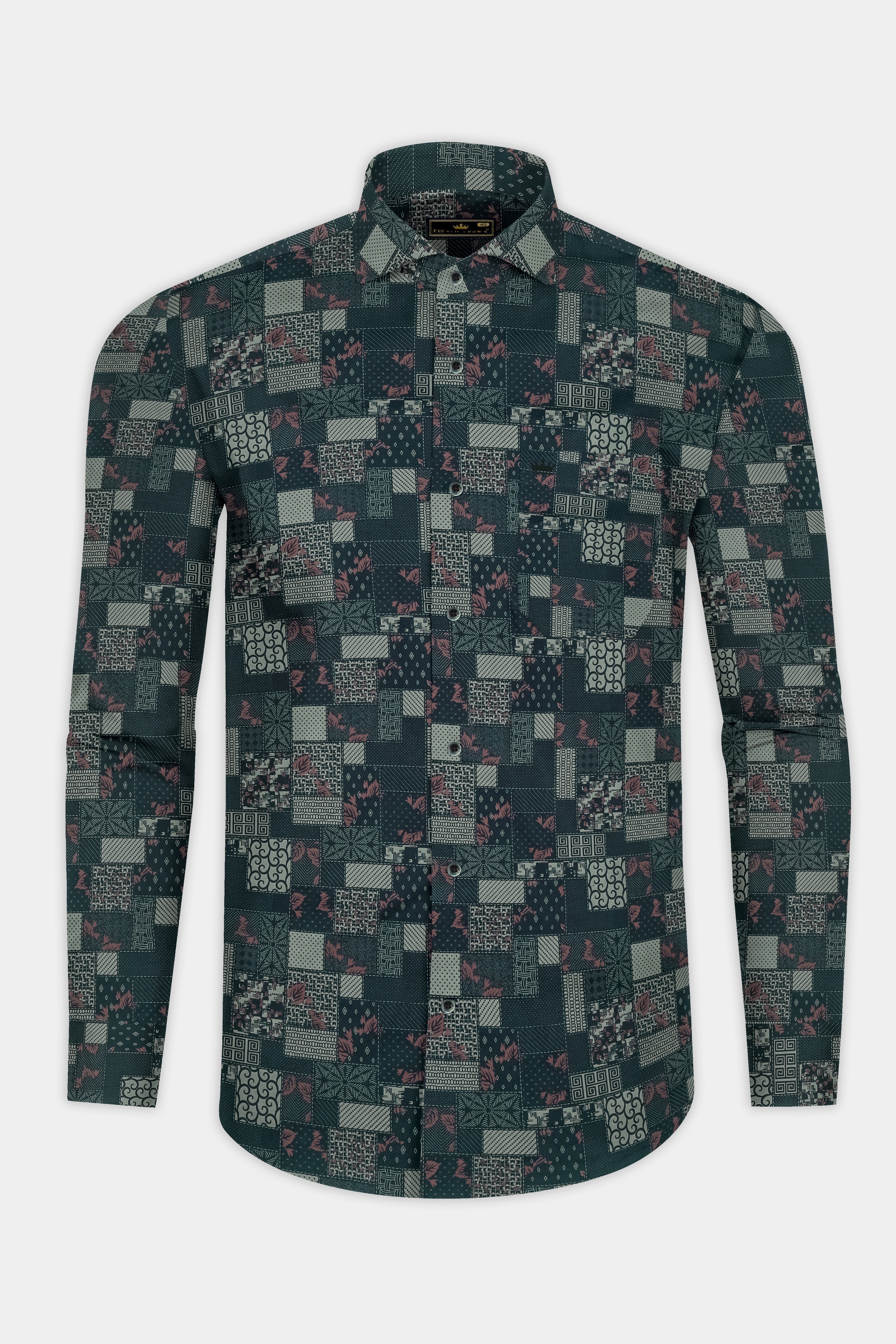 Gable Green Floral Printed Super Soft Premium Cotton Shirt 12881-CA-GR-38, 12881-CA-GR-H-38, 12881-CA-GR-39, 12881-CA-GR-H-39, 12881-CA-GR-40, 12881-CA-GR-H-40, 12881-CA-GR-42, 12881-CA-GR-H-42, 12881-CA-GR-44, 12881-CA-GR-H-44, 12881-CA-GR-46, 12881-CA-GR-H-46, 12881-CA-GR-48, 12881-CA-GR-H-48, 12881-CA-GR-50, 12881-CA-GR-H-50, 12881-CA-GR-52, 12881-CA-GR-H-52