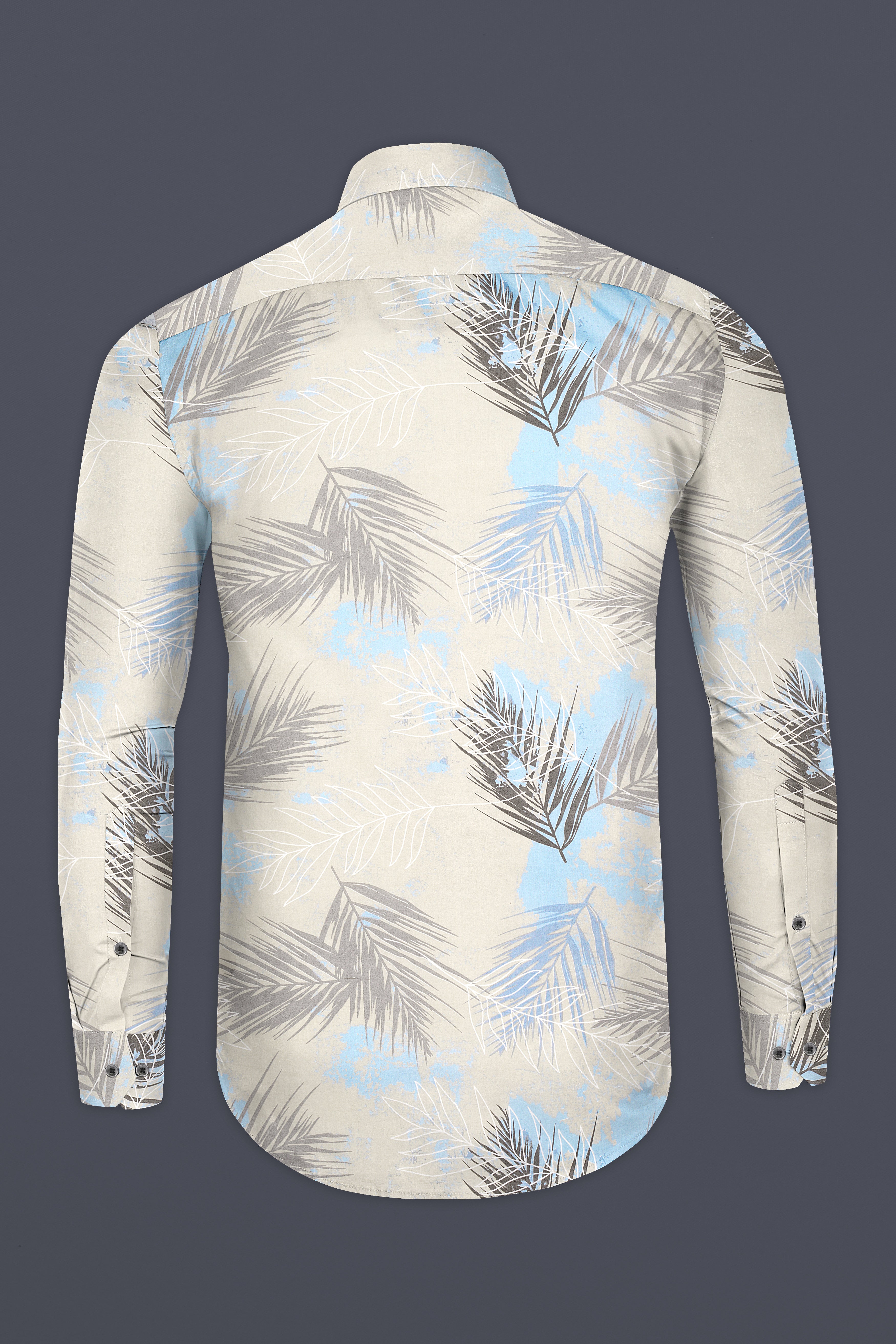 Moon Mist Grey Feather Printed Giza Cotton Shirt 12883-BLK-38, 12883-BLK-H-38, 12883-BLK-39, 12883-BLK-H-39, 12883-BLK-40, 12883-BLK-H-40, 12883-BLK-42, 12883-BLK-H-42, 12883-BLK-44, 12883-BLK-H-44, 12883-BLK-46, 12883-BLK-H-46, 12883-BLK-48, 12883-BLK-H-48, 12883-BLK-50, 12883-BLK-H-50, 12883-BLK-52, 12883-BLK-H-52