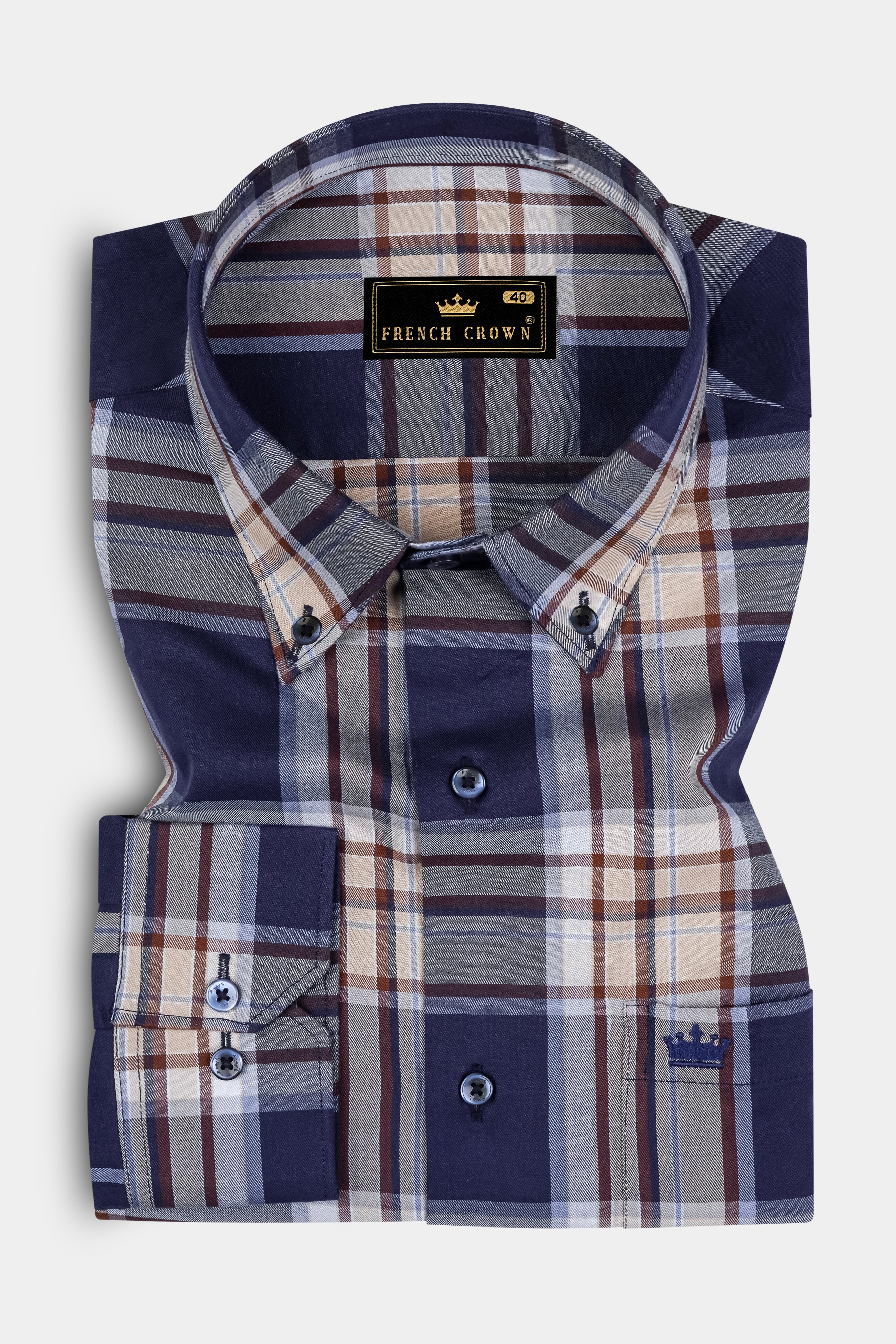 Ebony Clay Blue Plaid Twill Cotton Shirt 12885-BD-BLE-38, 12885-BD-BLE-H-38, 12885-BD-BLE-39, 12885-BD-BLE-H-39, 12885-BD-BLE-40, 12885-BD-BLE-H-40, 12885-BD-BLE-42, 12885-BD-BLE-H-42, 12885-BD-BLE-44, 12885-BD-BLE-H-44, 12885-BD-BLE-46, 12885-BD-BLE-H-46, 12885-BD-BLE-48, 12885-BD-BLE-H-48, 12885-BD-BLE-50, 12885-BD-BLE-H-50, 12885-BD-BLE-52, 12885-BD-BLE-H-52