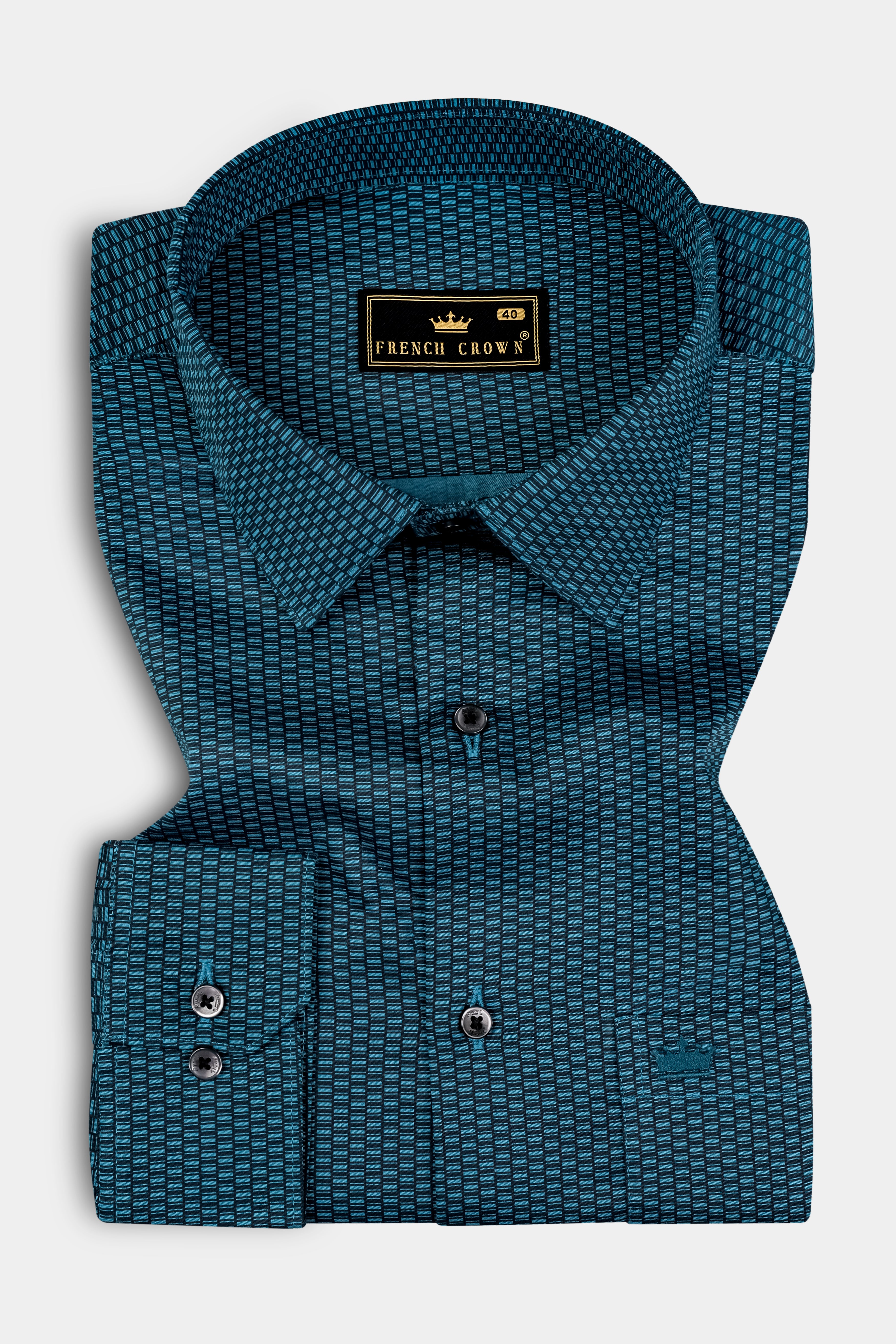 Dark Teal Blue Printed Super Soft Premium Cotton Shirt 12887-BLK-38, 12887-BLK-H-38, 12887-BLK-39, 12887-BLK-H-39, 12887-BLK-40, 12887-BLK-H-40, 12887-BLK-42, 12887-BLK-H-42, 12887-BLK-44, 12887-BLK-H-44, 12887-BLK-46, 12887-BLK-H-46, 12887-BLK-48, 12887-BLK-H-48, 12887-BLK-50, 12887-BLK-H-50, 12887-BLK-52, 12887-BLK-H-52